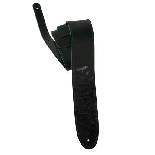 PRS 2.5” Leather Bird Swarm Strap - HIENDGUITAR Green Green PRS Straps