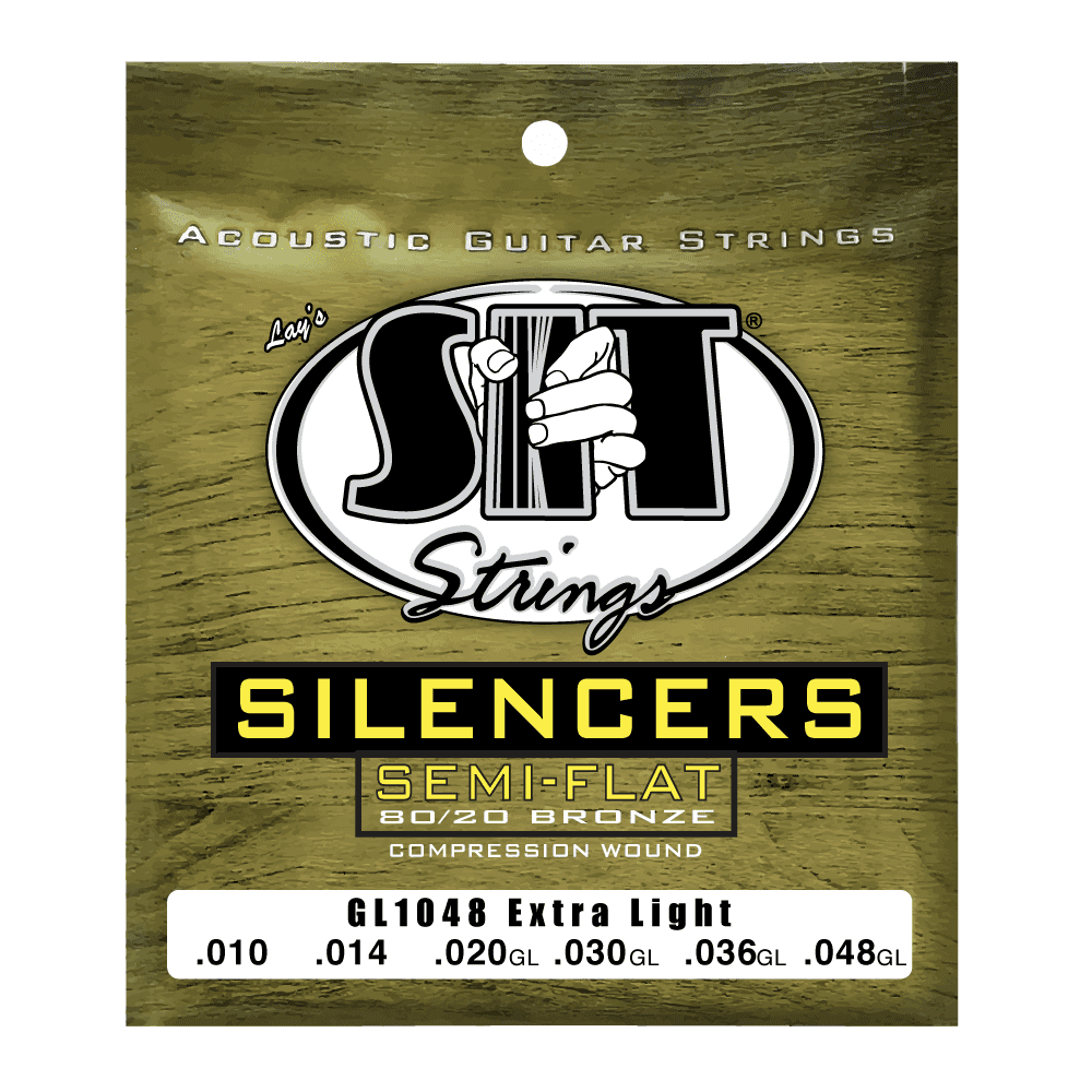 SIT SILENCER GOLDEN BRONZE 80/20 ACOUSTIC - HIENDGUITAR GL1048 EXTRA LIGHT GL1048 EXTRA LIGHT SIT Acoustic Strings