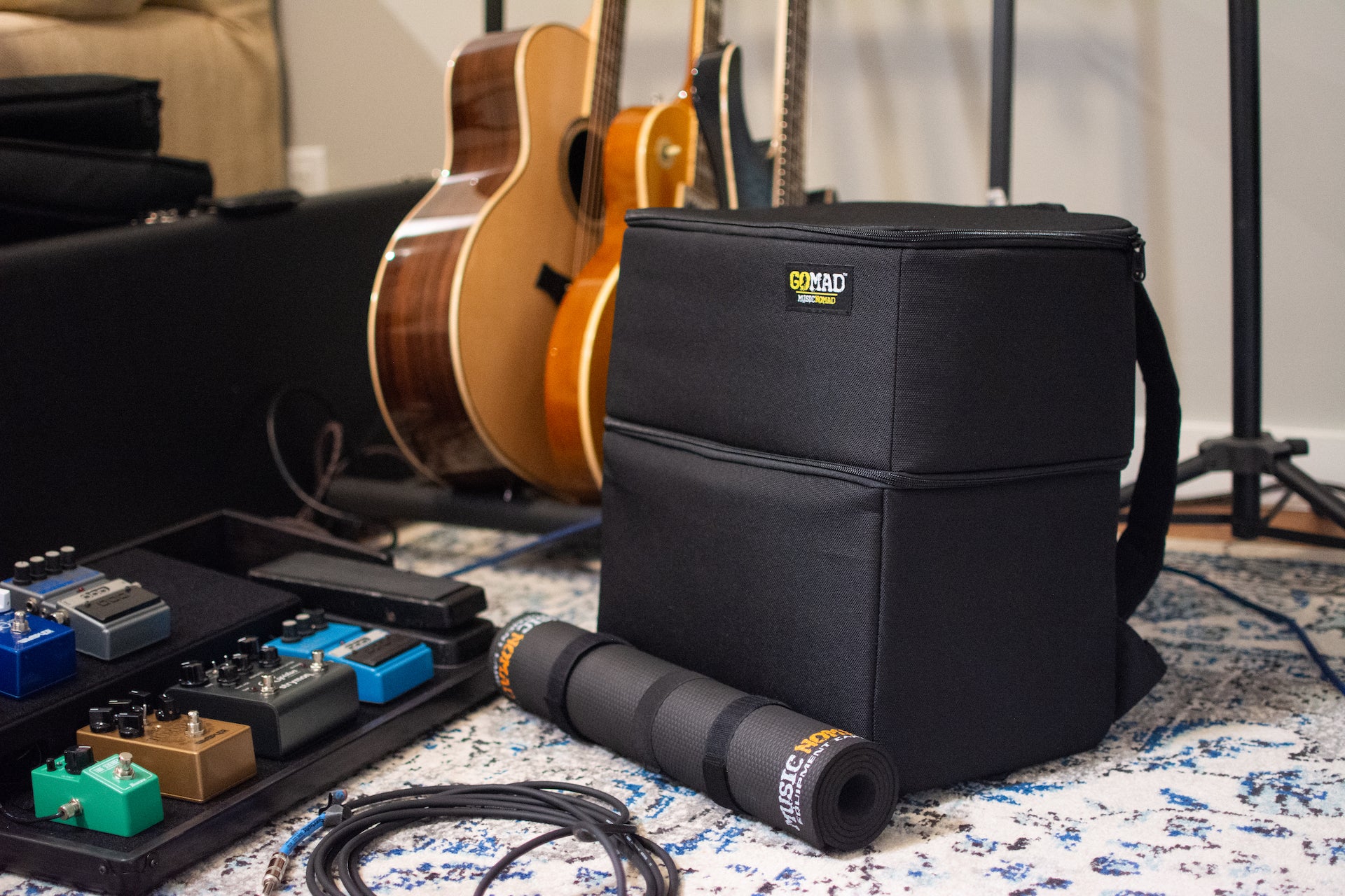 GOMAD Guitarist Gear Bag with Backpack Straps (Limited Edition) MN285 - HIENDGUITAR musicnomad bag