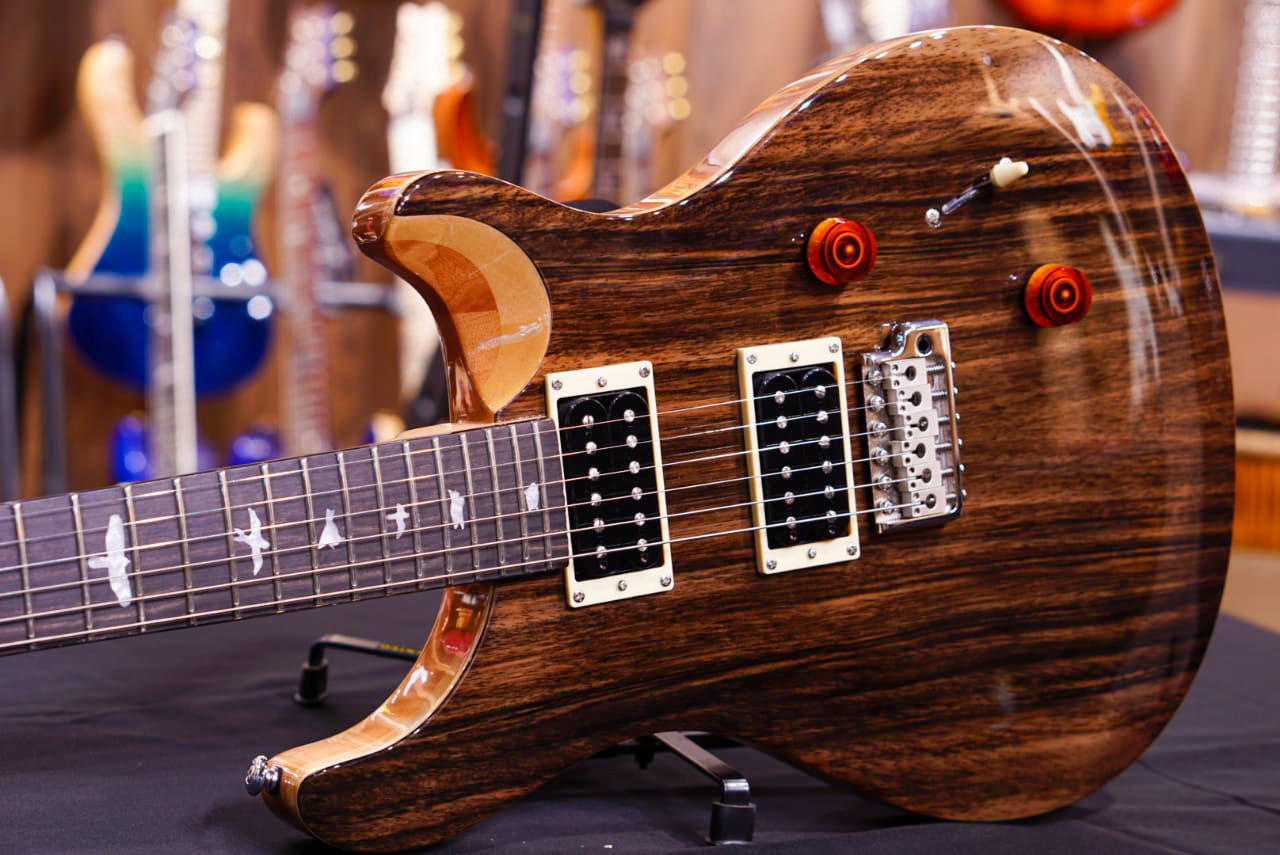 PRS SE Exotic ebony custom 24 - HIENDGUITAR PRS SE GUITAR