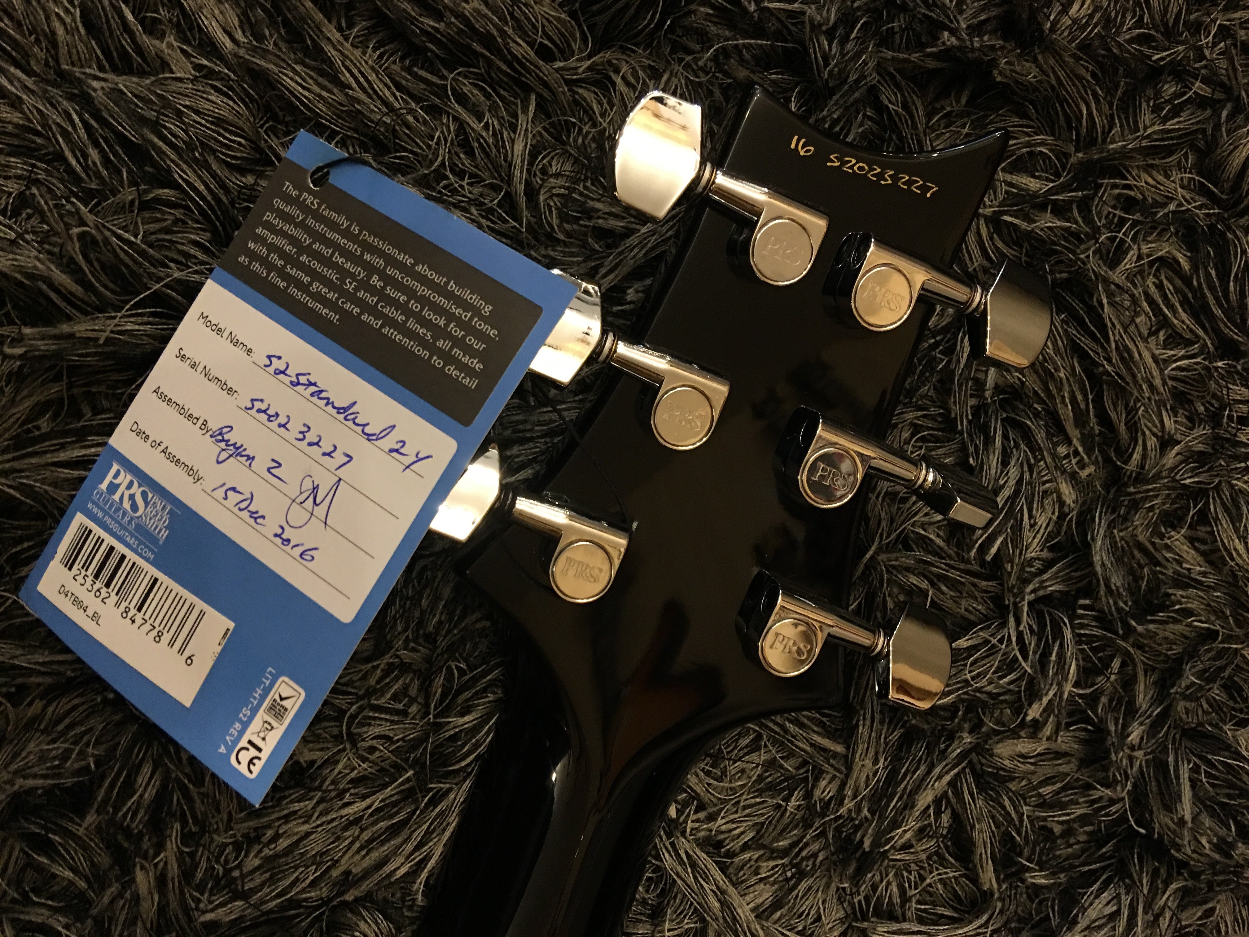 PRS S2 Standard 24 Ebony 2023227 - HIENDGUITAR PRS GUITAR