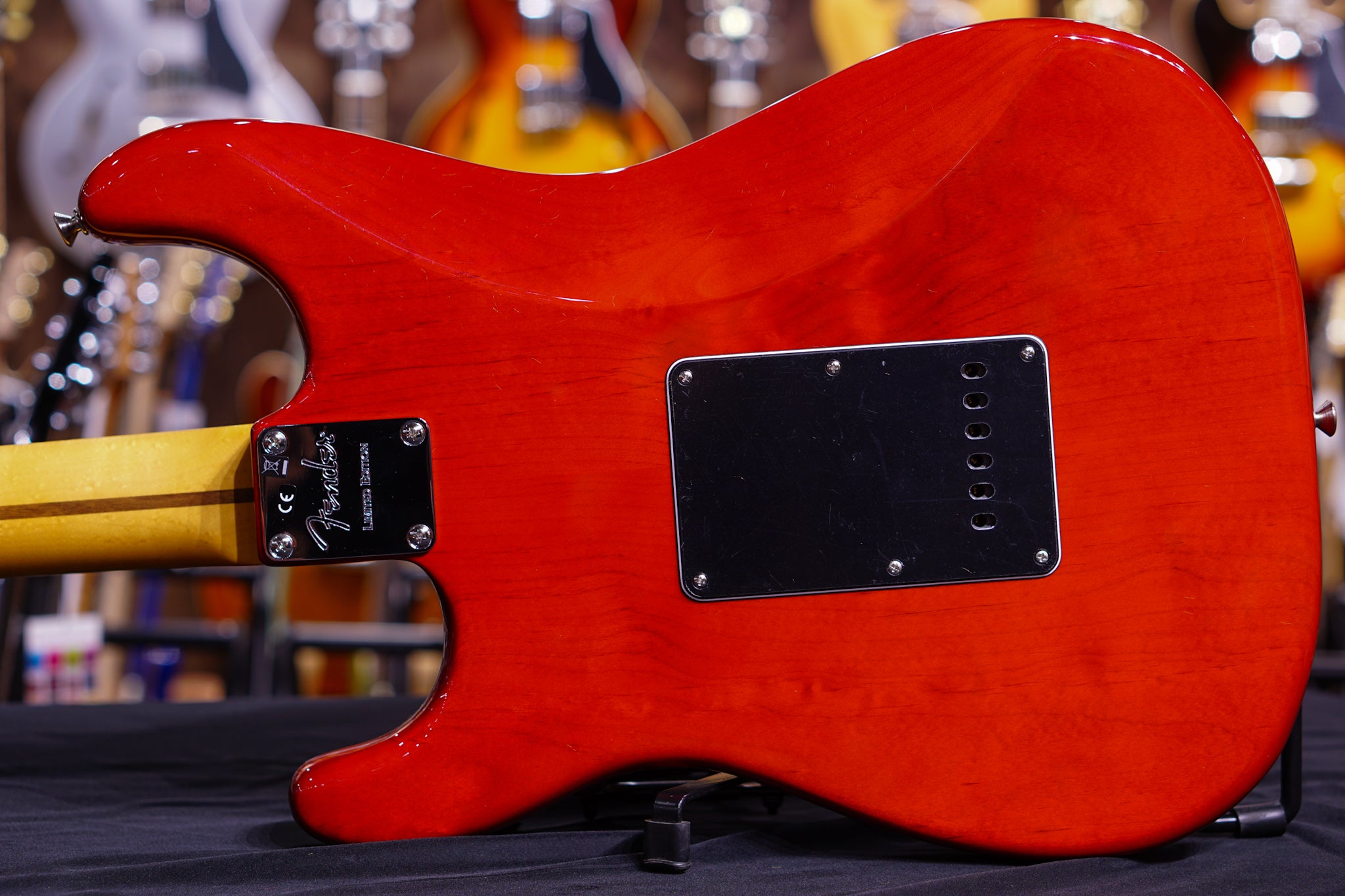 Fender Rarities Flame Ash Top Stratocaster - Plasma Red Burst - HIENDGUITAR Fender GUITAR