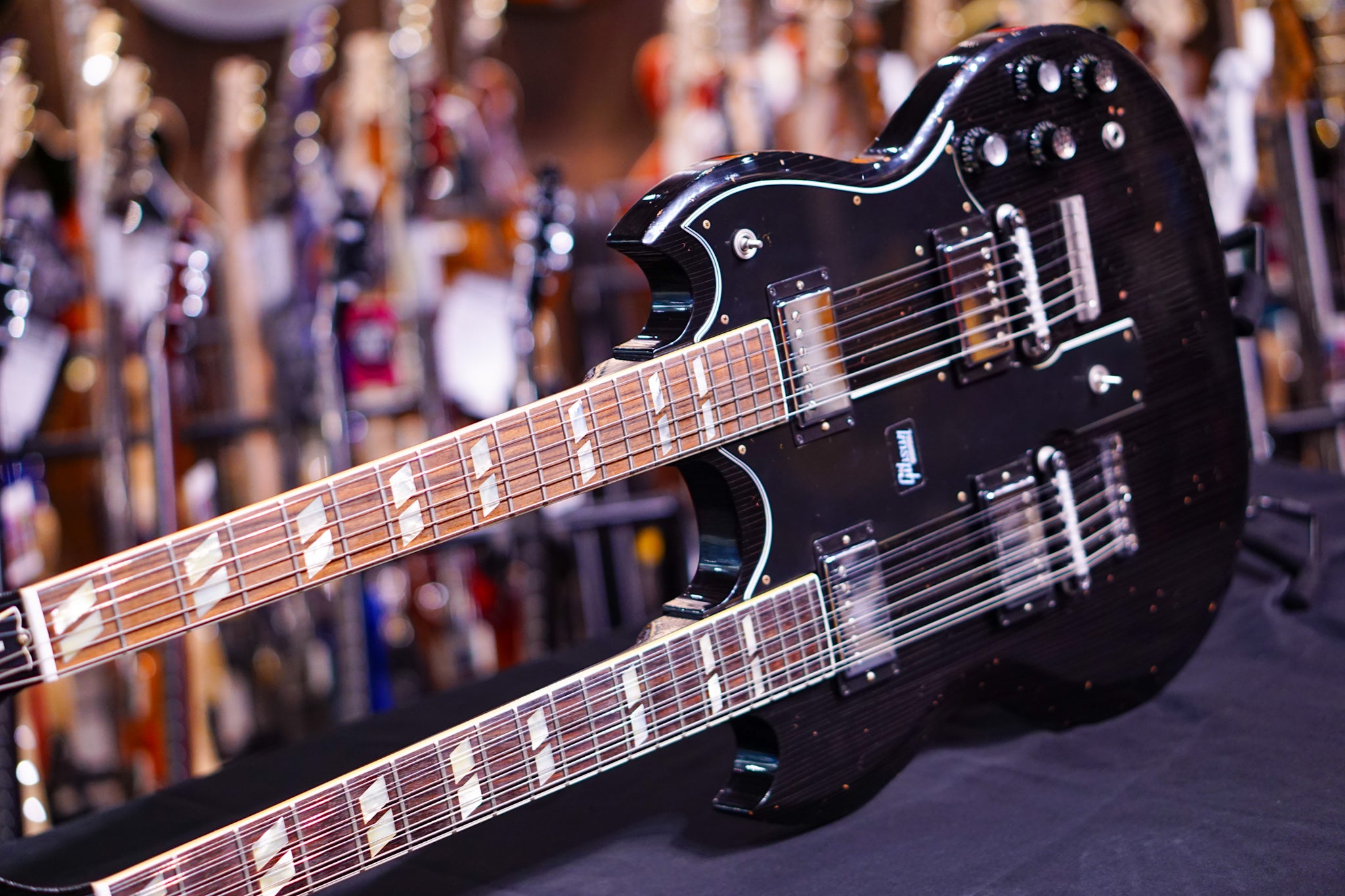 Gibson Slash 1966 EDS-1275 Doubleneck - Signed/Aged Double Your Appetite - HIENDGUITAR Gibson GUITAR