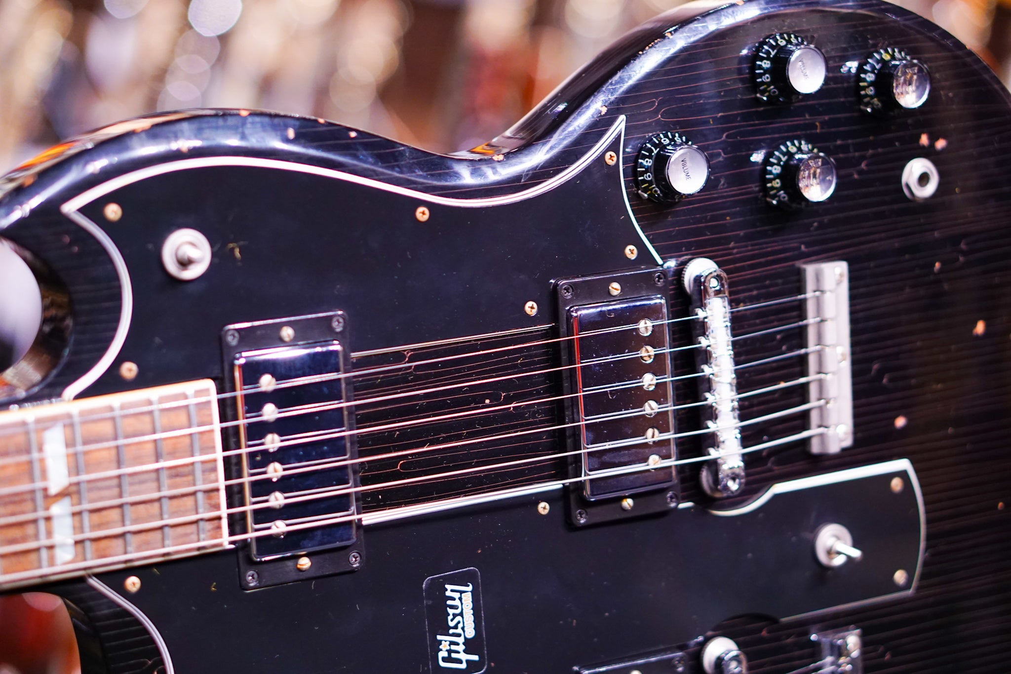 Gibson Slash 1966 EDS-1275 Doubleneck - Signed/Aged Double Your Appetite - HIENDGUITAR Gibson GUITAR