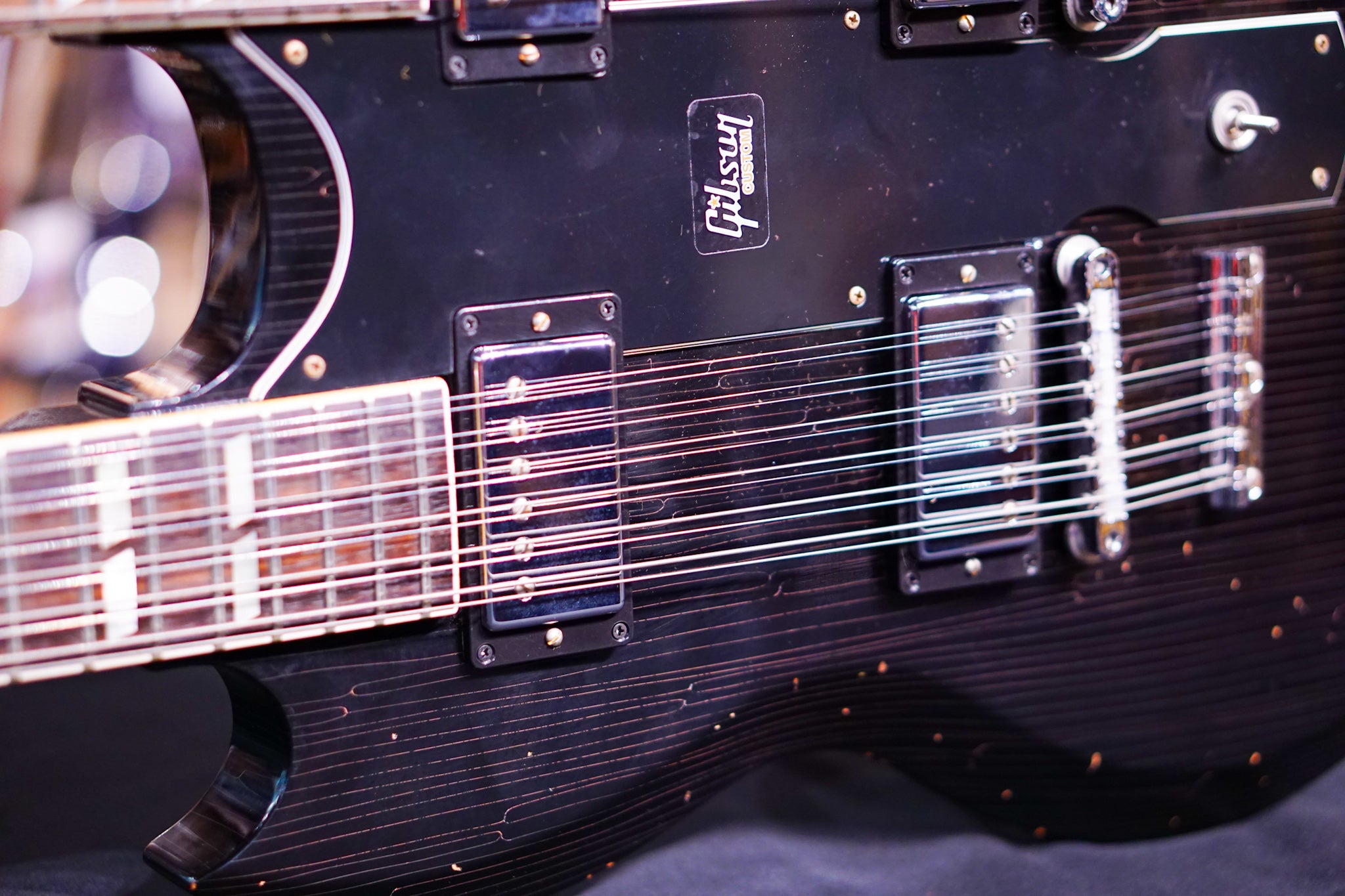 Gibson Slash 1966 EDS-1275 Doubleneck - Signed/Aged Double Your Appetite - HIENDGUITAR Gibson GUITAR