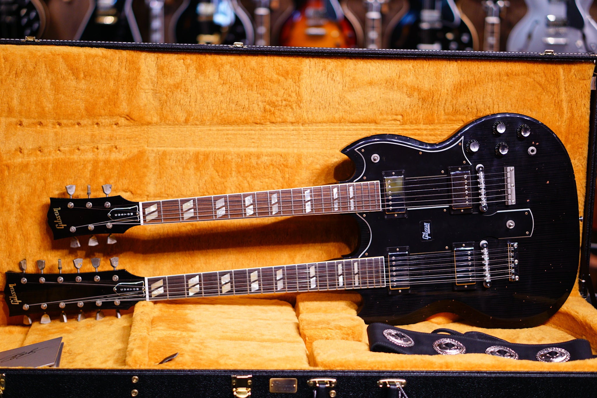 Gibson Slash 1966 EDS-1275 Doubleneck - Signed/Aged Double Your Appetite - HIENDGUITAR Gibson GUITAR