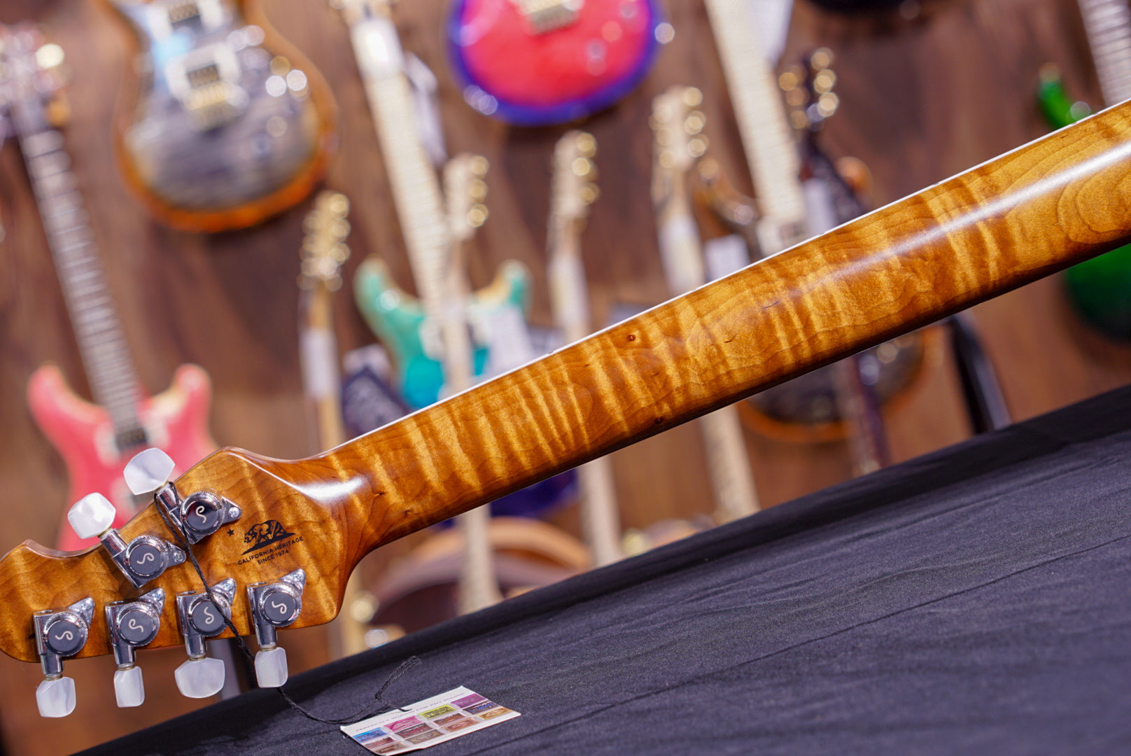 Music Man Steve Morse Hh Ball Family Reserve - Caramel Burst Flame G86051 - HIENDGUITAR Musicman GUITAR