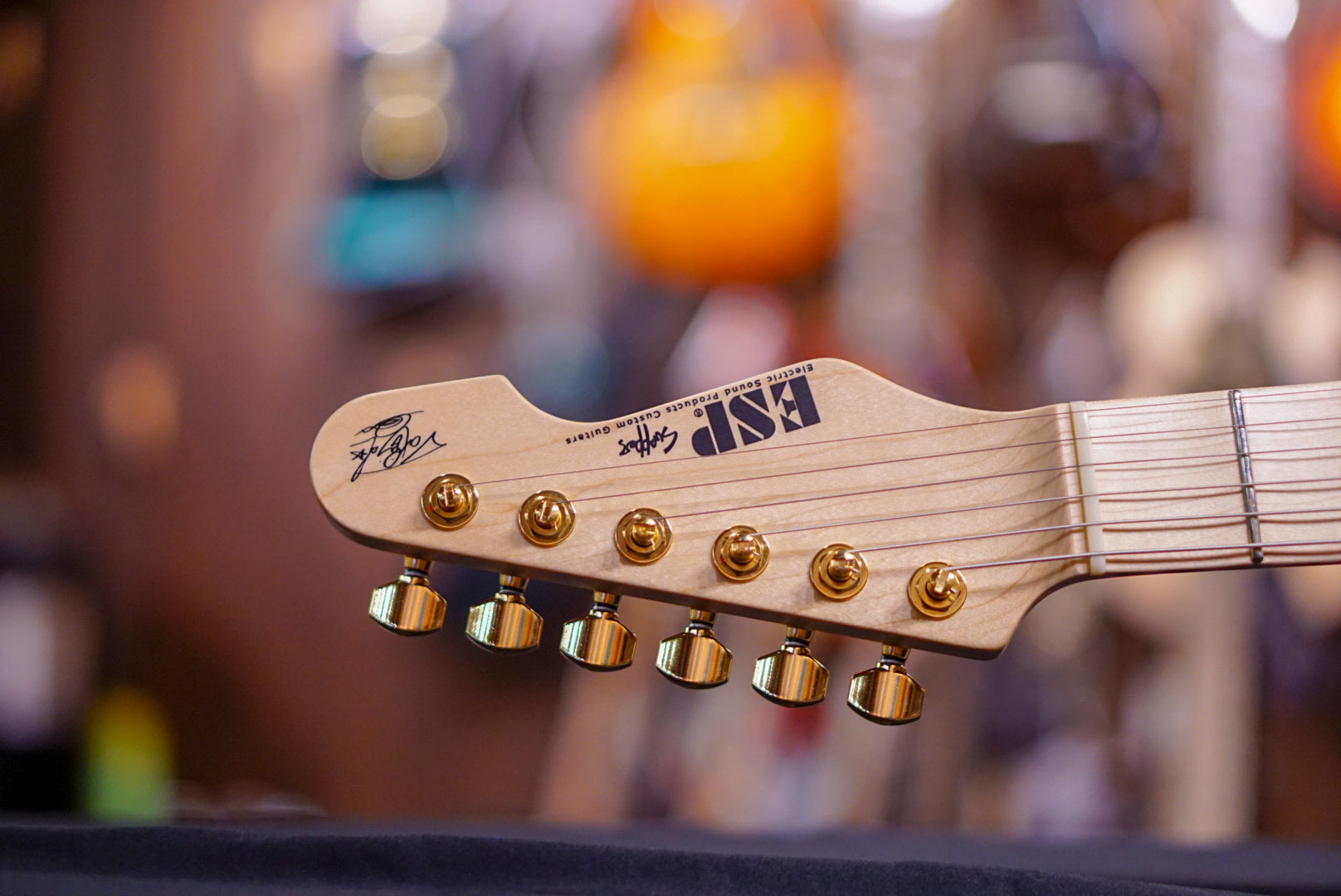 ESP SNAPPER Ohmura Custom "Eclipse Gold" - HIENDGUITAR ESP GUITAR