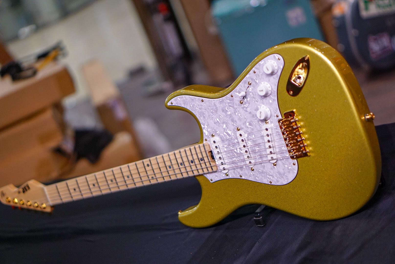 ESP SNAPPER Ohmura Custom "Eclipse Gold" - HIENDGUITAR ESP GUITAR