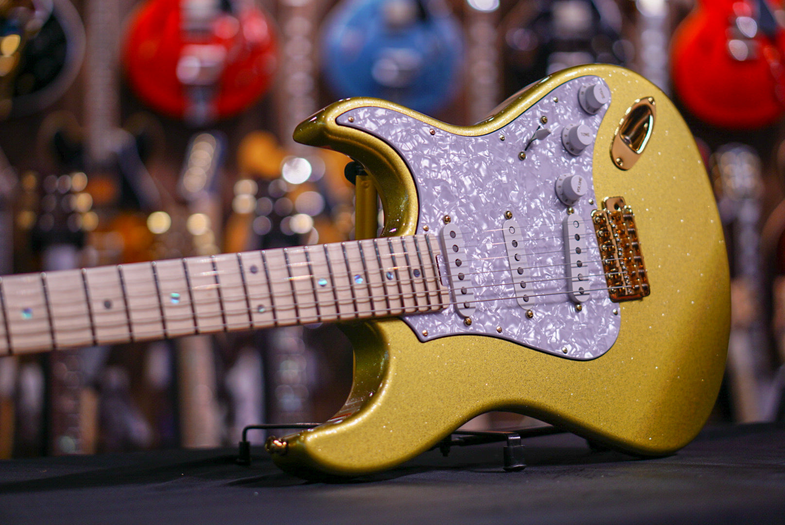 ESP SNAPPER Ohmura Custom "Eclipse Gold" - HIENDGUITAR ESP GUITAR