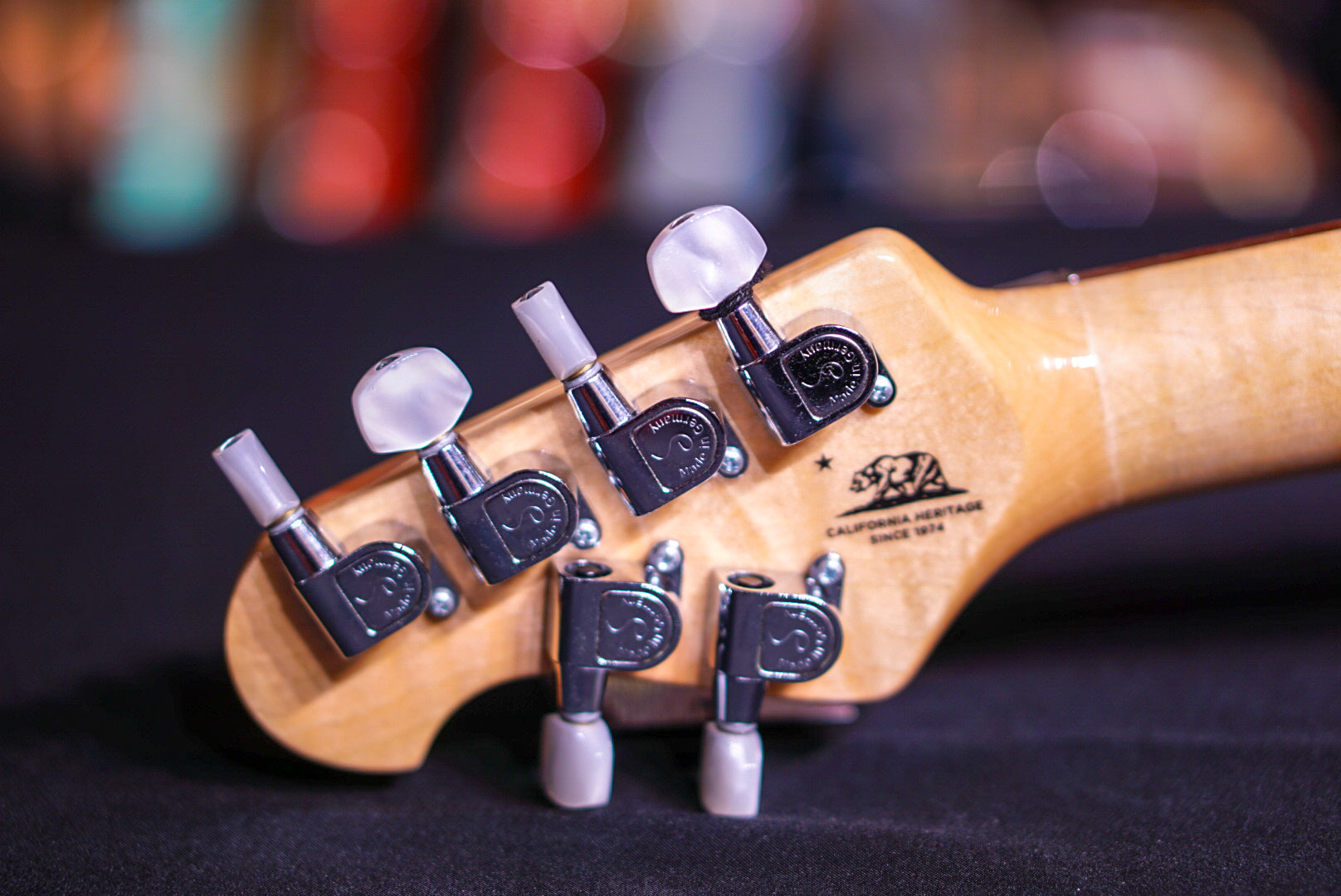 Music Man Axis Natural Quilt Match Headstock G85124 - HIENDGUITAR Musicman GUITAR