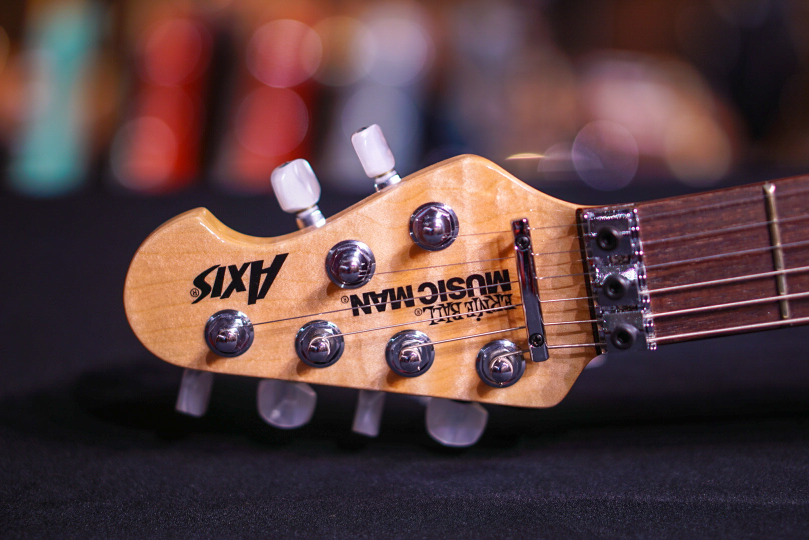 Music Man Axis Natural Quilt Match Headstock G85124 - HIENDGUITAR Musicman GUITAR