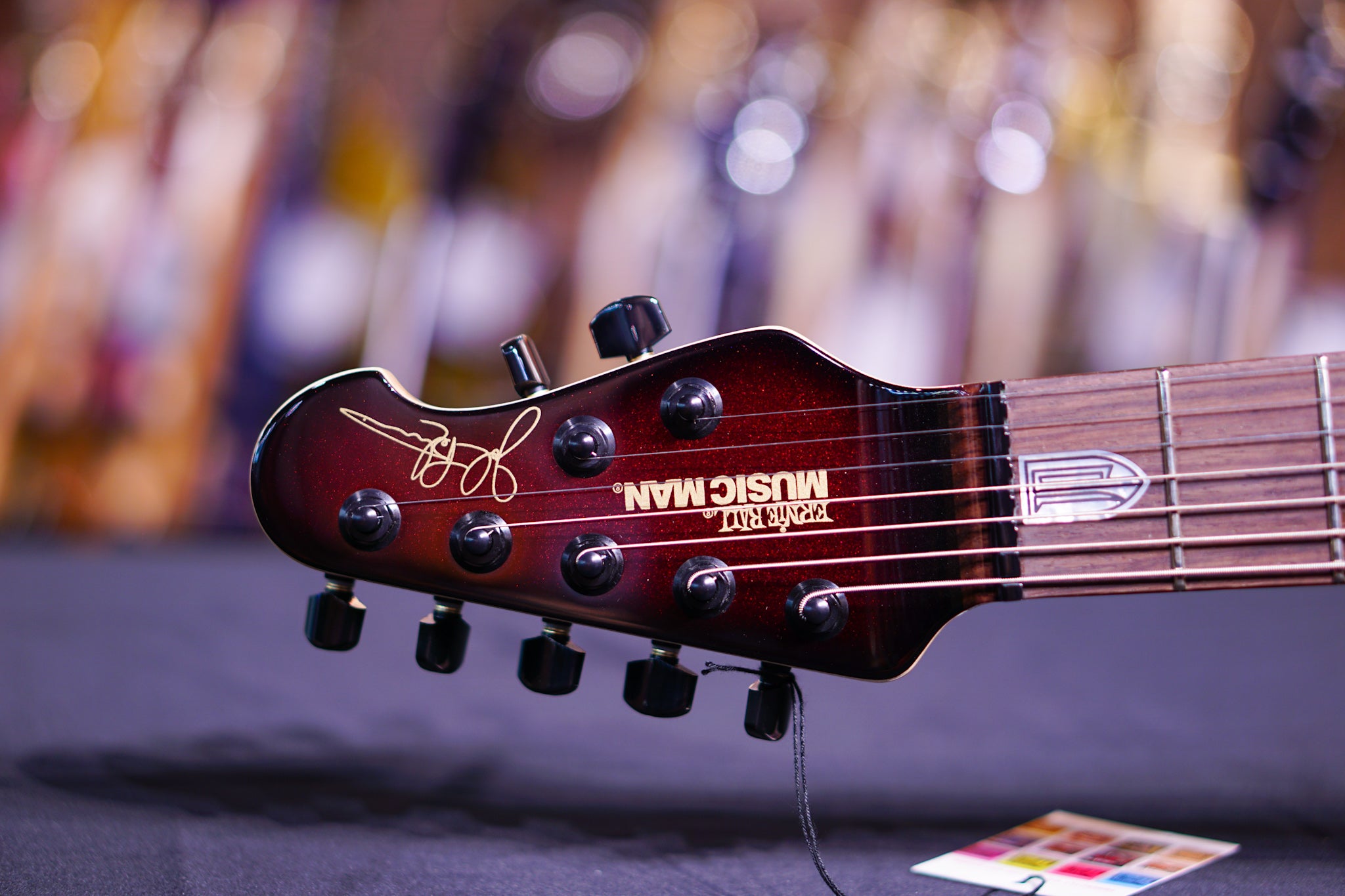 Ernie Ball Music Man John Petrucci 7 with Piezo -Pearl redburst F83839 - HIENDGUITAR Musicman GUITAR