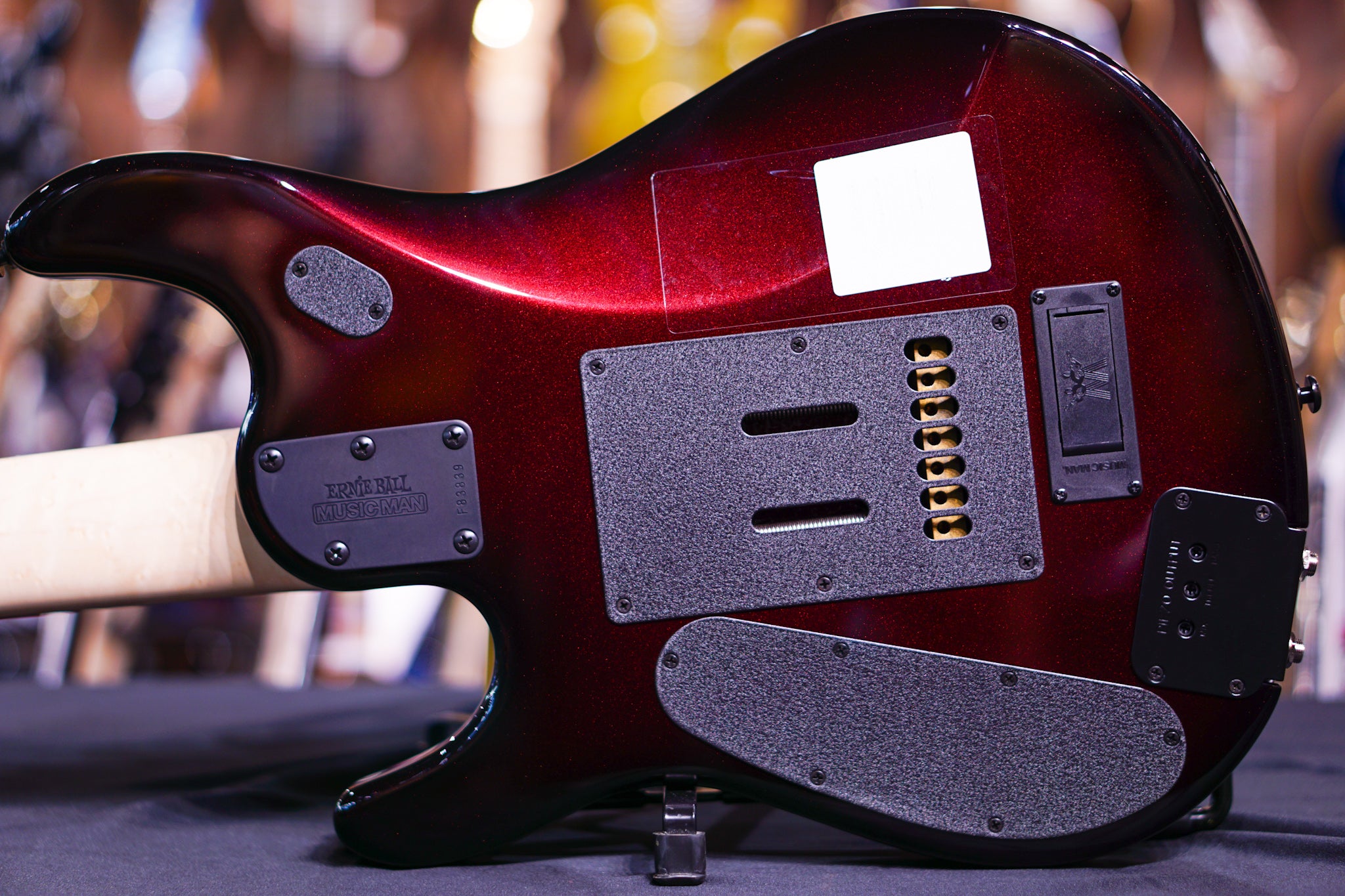 Ernie Ball Music Man John Petrucci 7 with Piezo -Pearl redburst F83839 - HIENDGUITAR Musicman GUITAR