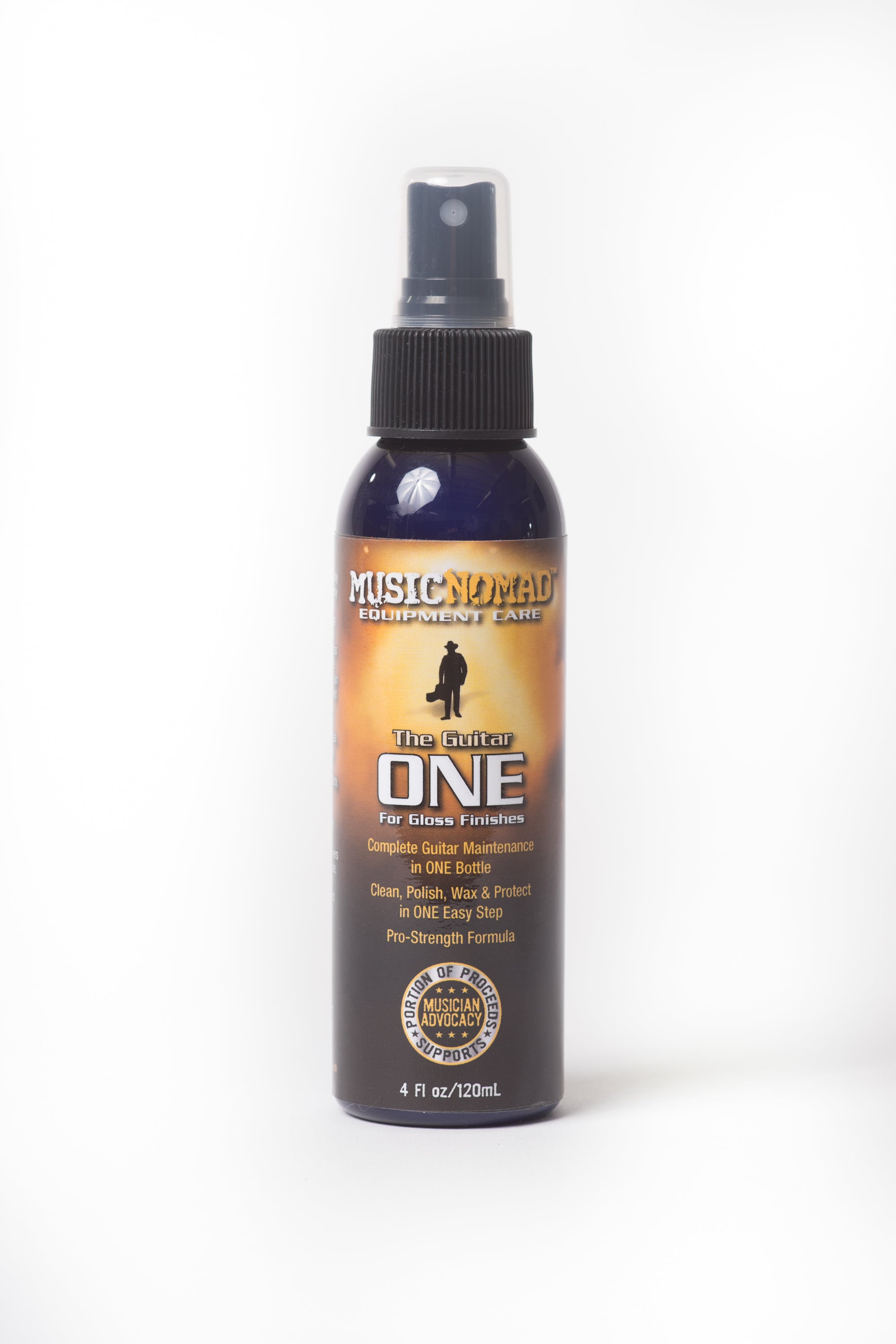 Music Nomad The Guitar "ONE" - All in 1 Cleaner, Polish, Wax for Gloss Finishes - 4 fl. oz. MN103 - HIENDGUITAR musicnomad musicnomad