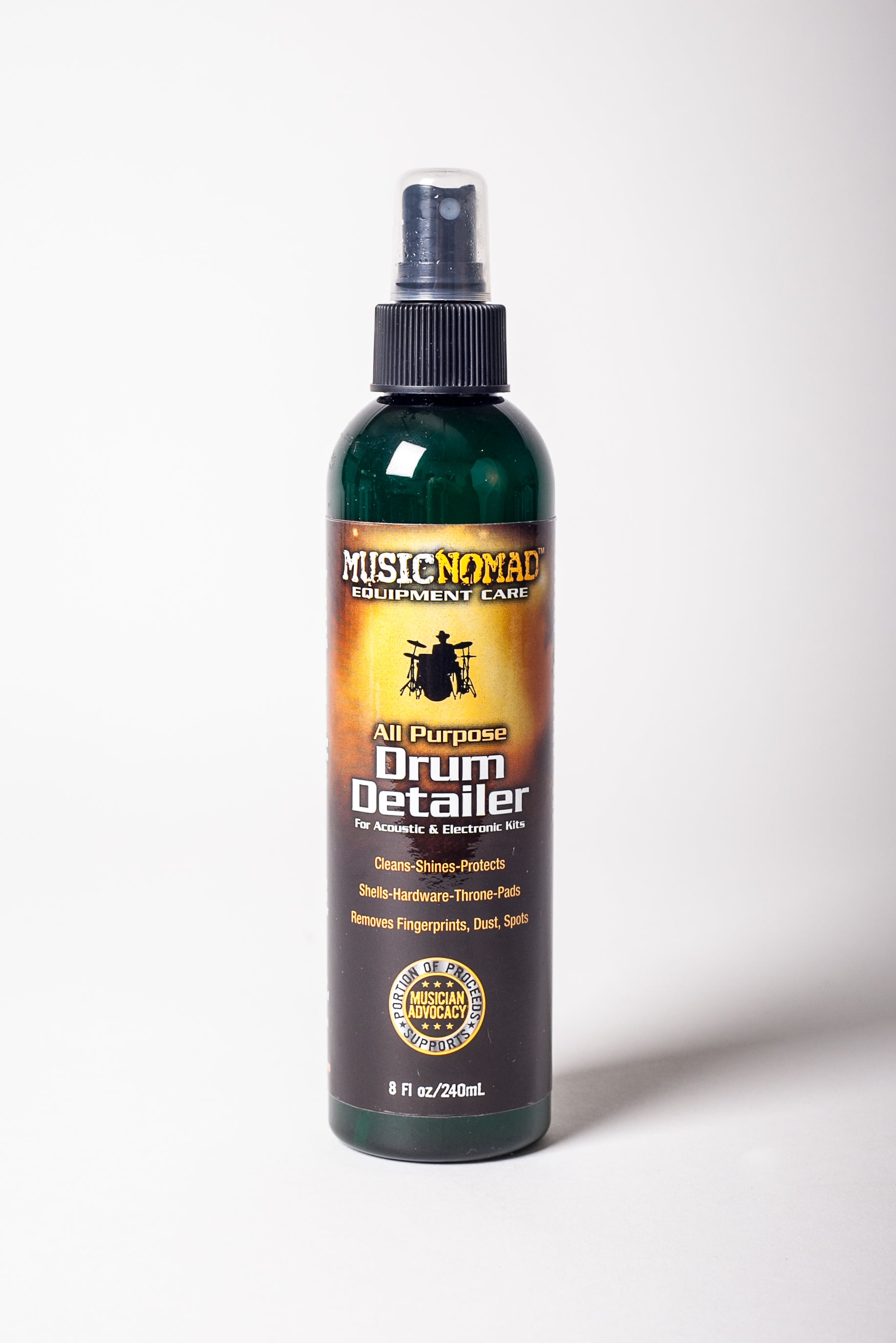 Music Nomad Premium Drum Detailer/Polish - All Purpose for Acoustic & Electronic Kits - 8 fl. oz. MN110 - HIENDGUITAR musicnomad musicnomad