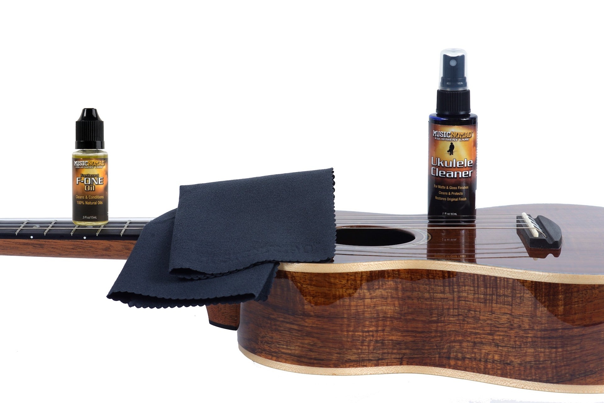 MusicNomad Premium Ukulele Care Kit - 3 pc. MN142 - HIENDGUITAR musicnomad musicnomad