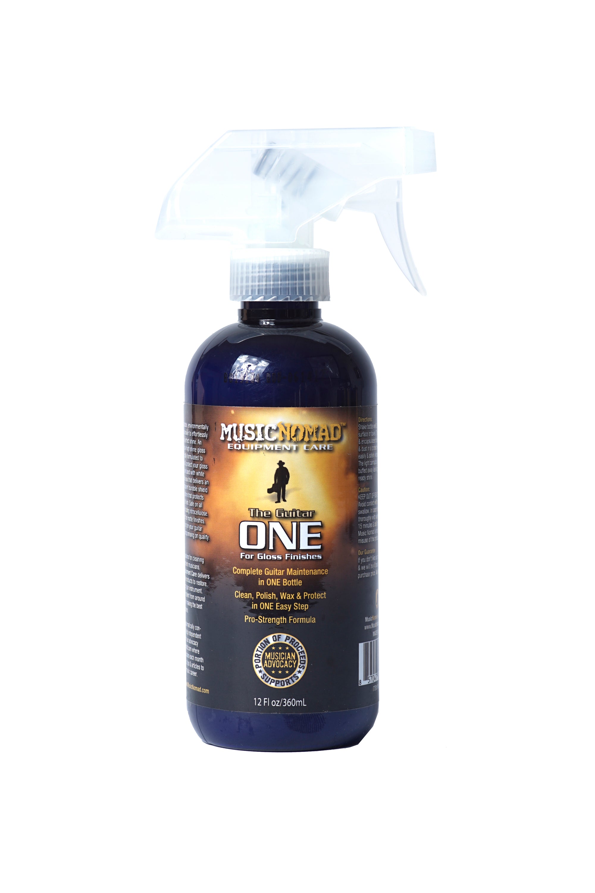 MusicNomad The Guitar One 12 oz.Tech Size - All in 1 Cleaner, Polish & Wax MN150 - HIENDGUITAR   musicnomad musicnomad