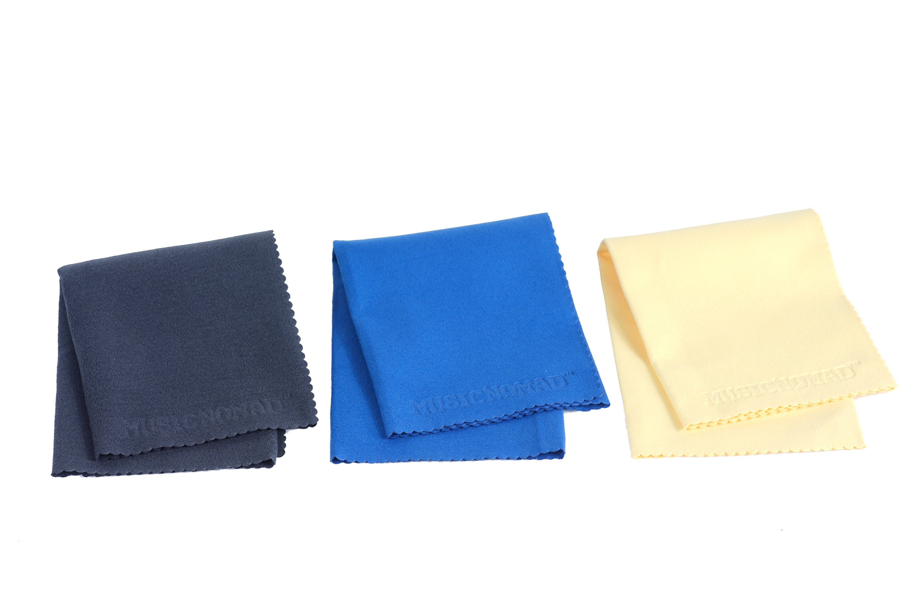 Music Nomad Super Soft Edgeless Microfiber Suede Polishing Cloth - 3 pack MN203 - HIENDGUITAR musicnomad musicnomad