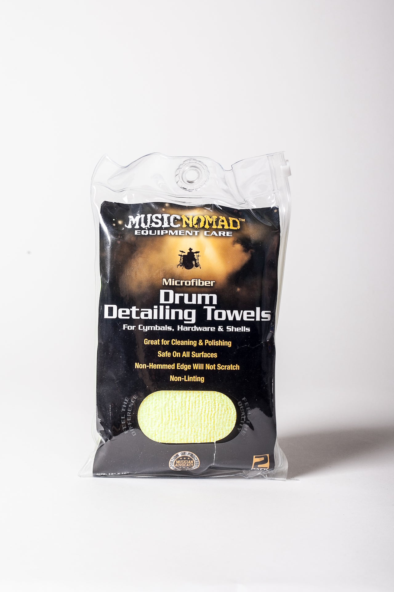 Music Nomad Microfiber Drum Detailing Towels - 2 Pack MN210 - HIENDGUITAR musicnomad musicnomad