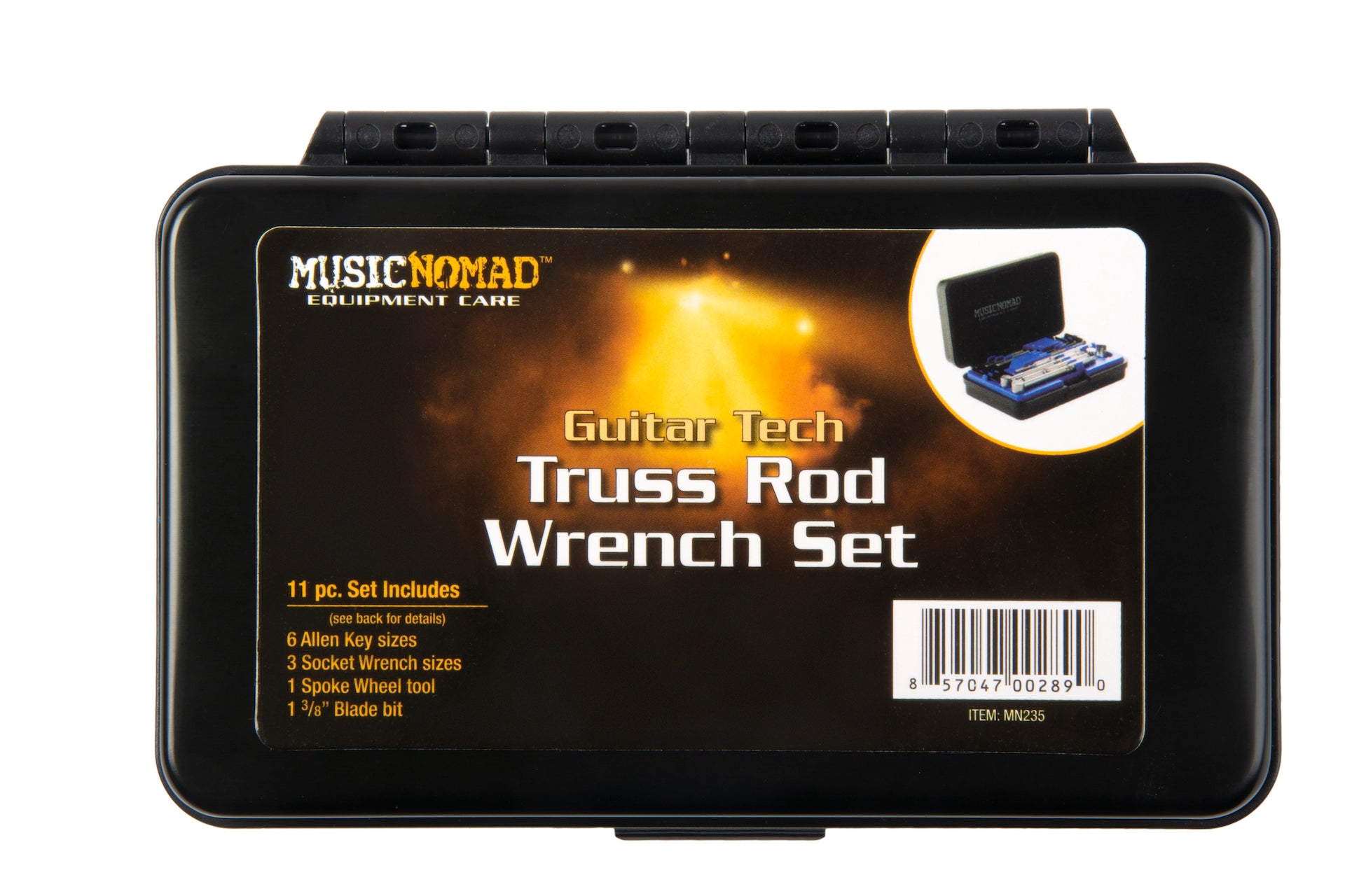 Music Nomad Premium Guitar Tech Truss Rod Wrench Set - 11 pcs. MN235 - HIENDGUITAR musicnomad musicnomad