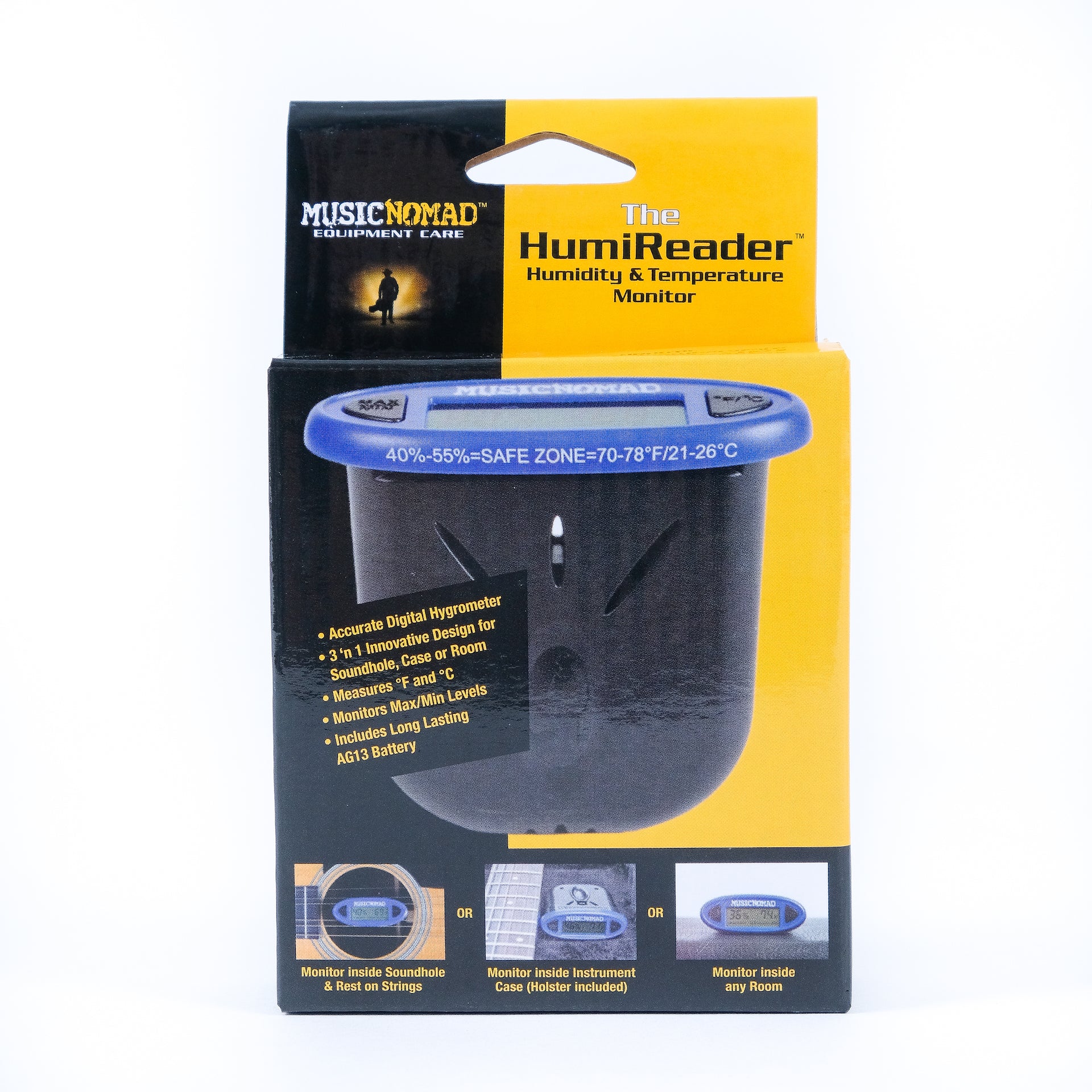 Music Nomad The HumiReader - Humidity & Temperature Monitor MN305 - HIENDGUITAR musicnomad musicnomad