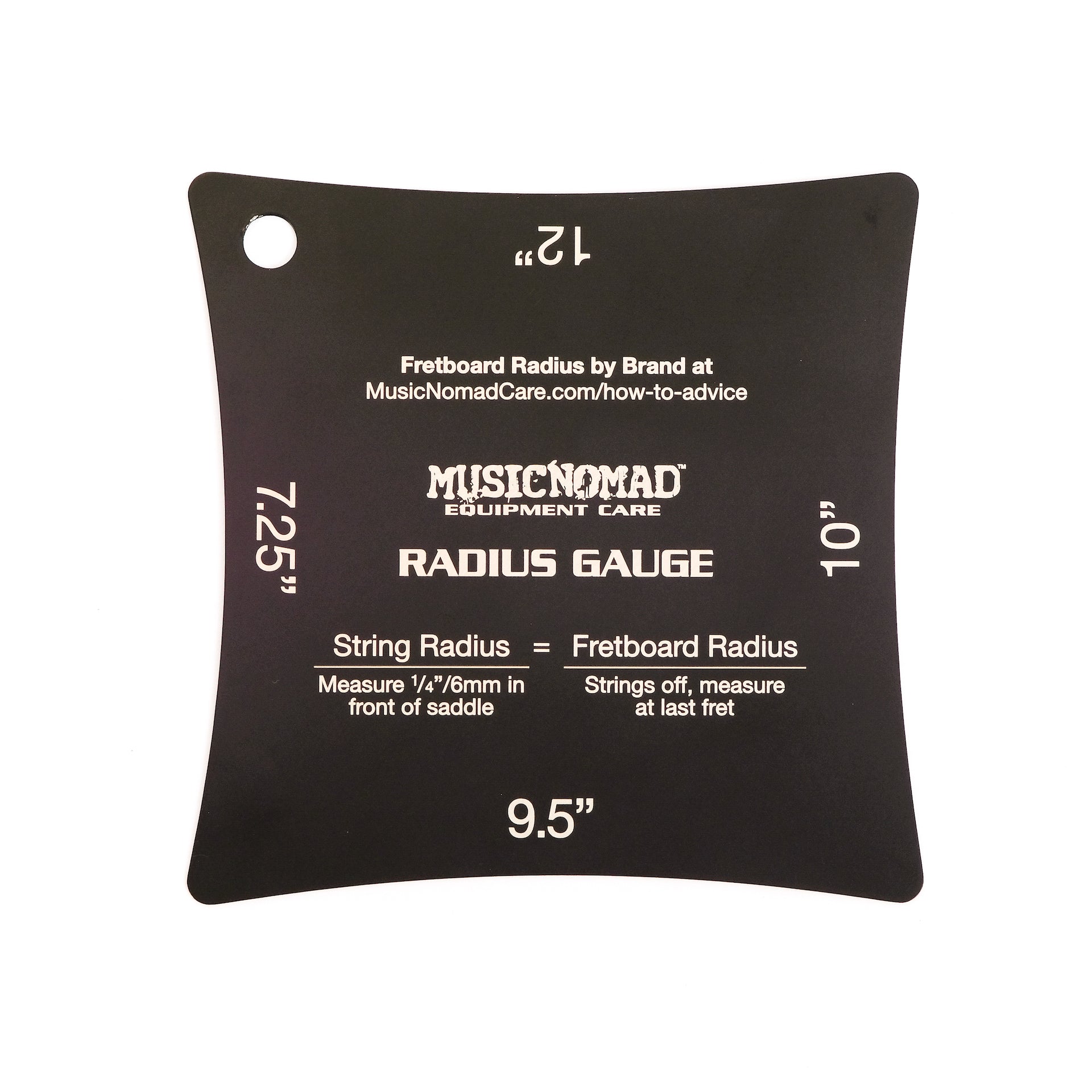 Music Nomad Precision Radius Gauge Set - 2 Pak MN603 - HIENDGUITAR musicnomad musicnomad