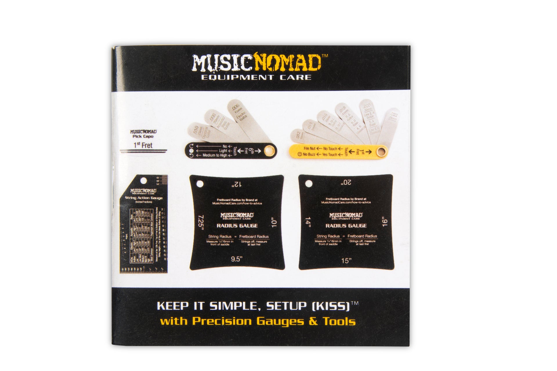 Music Nomad Precision Setup Gauge Set - 6 pc. MN604 - HIENDGUITAR   musicnomad musicnomad
