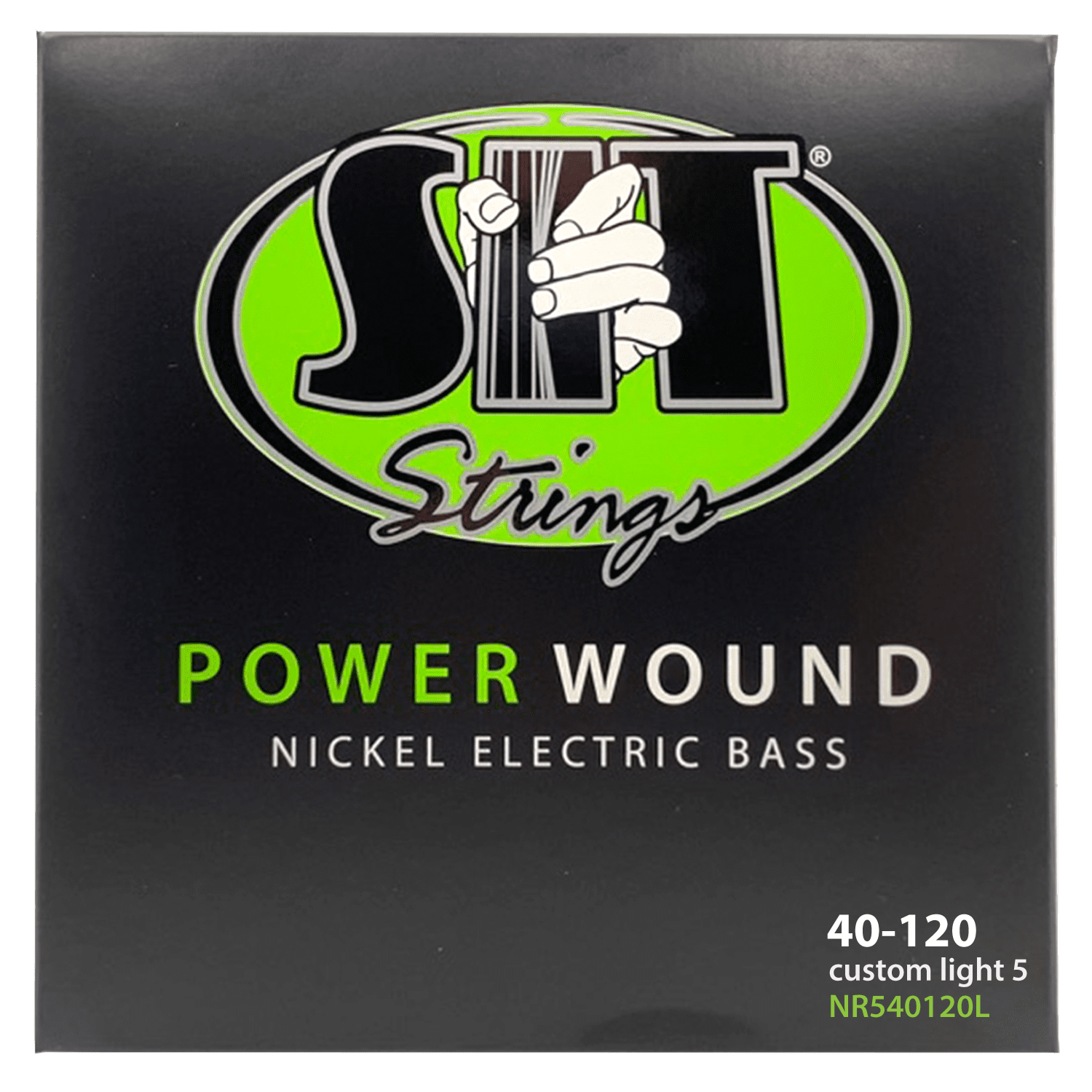 SIT ELECTRIC BASS STRINGS POWER WOUND NICKEL SIT NR540120L 5-STRING CUSTOM LIGHT - HIENDGUITAR.COM