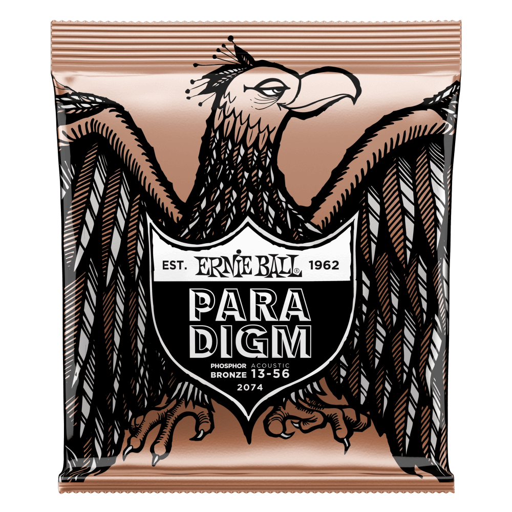 Ernie Ball Paradigm Medium Phosphor Bronze Acoustic Guitar Strings - 13-56 Gauge - HIENDGUITAR Ernieball Acoustic Sets