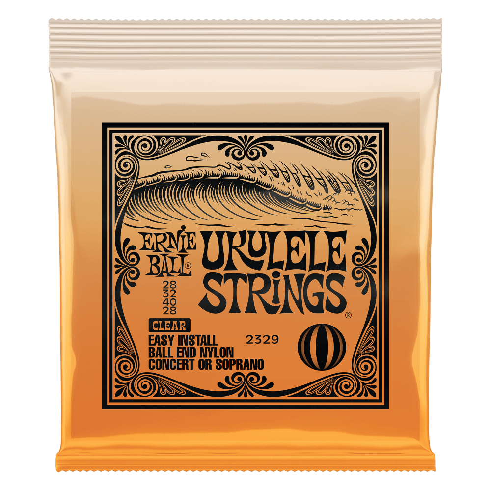 Ernie Ball Concert/Soprano Nylon Ball End Ukulele Strings Clear - HIENDGUITAR Ernieball Acoustic Sets