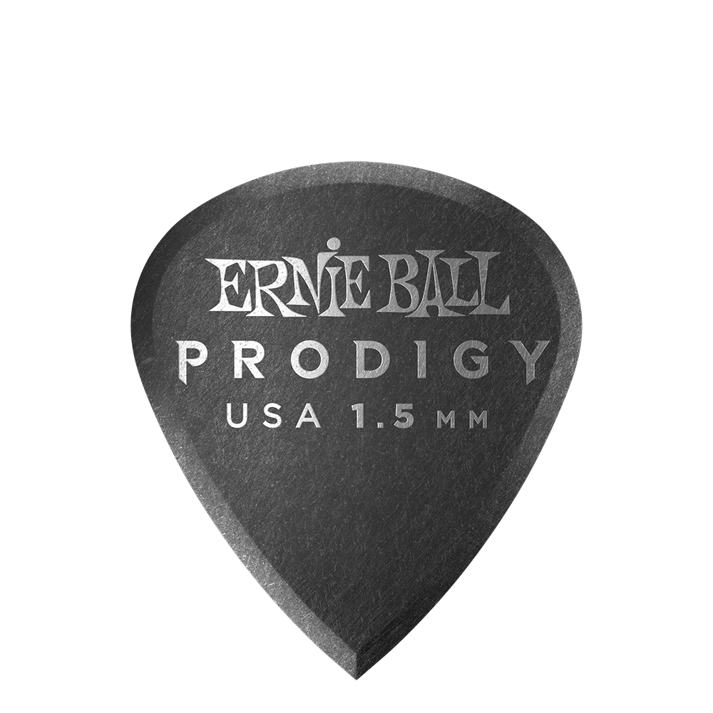 Ernie Ball 1.5mm Black Mini Prodigy Picks 6-Pack - HIENDGUITAR   Ernieball Picks