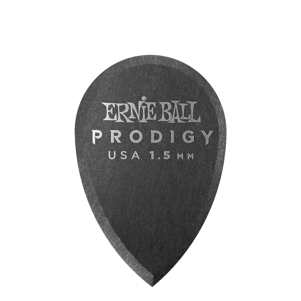 Ernie Ball 1.5mm Black Teardrop Prodigy Picks 6-pack - HIENDGUITAR Ernieball Picks