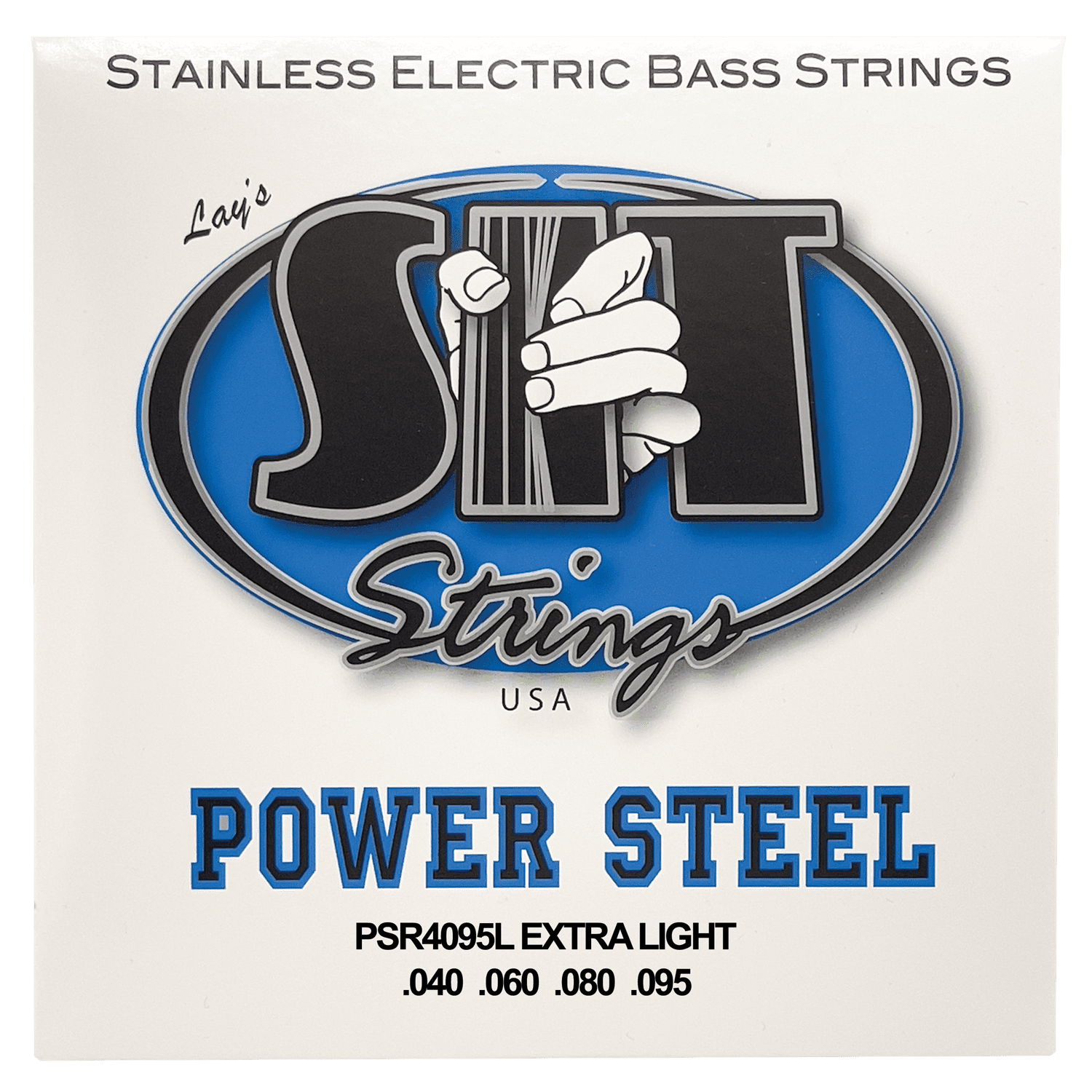 SIT POWER STEEL STAINLESS STEEL BASS SIT PSR4095L EXTRA LIGHT - HIENDGUITAR.COM