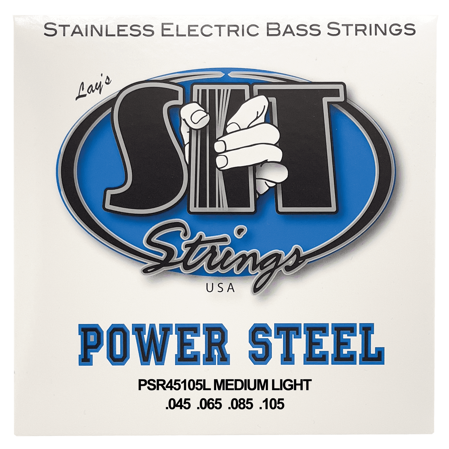 SIT POWER STEEL STAINLESS STEEL BASS SIT PSR45105L MEDIUM-LIGHT - HIENDGUITAR.COM