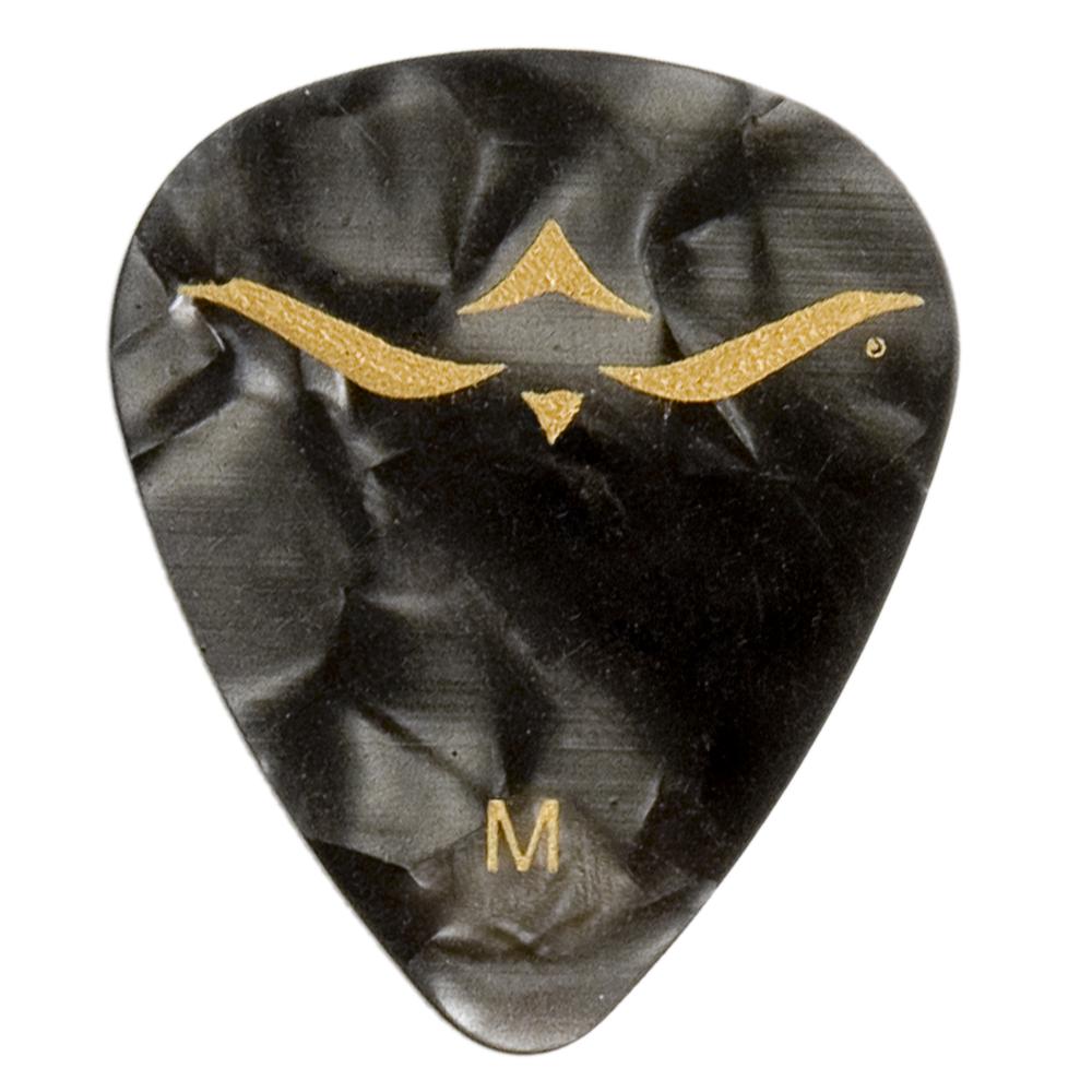 PRS Guitar Pick celluloid - HIENDGUITAR Medium / 12Pack / Black Pearloid Celluloid Medium PRS picks