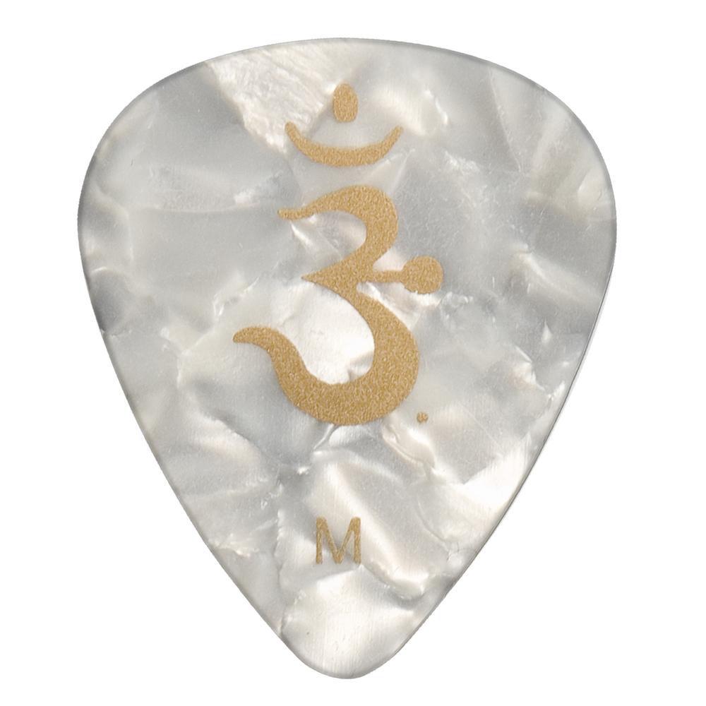 PRS Guitar Pick celluloid - HIENDGUITAR Medium / 12Pack / White Celluloid Pearloid Medium PRS picks
