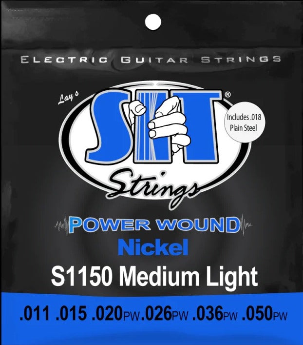 SIT ELECTRIC POWER WOUND NICKEL SIT MEDIUM LIGHT S1150 - HIENDGUITAR.COM
