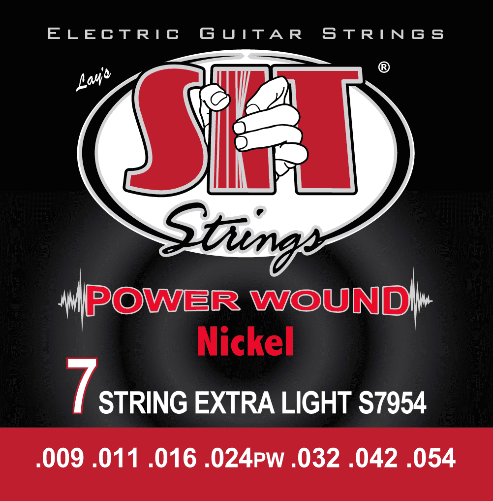 SIT ELECTRIC POWER WOUND NICKEL SIT 7 STRING LIGHT S7954 - HIENDGUITAR.COM
