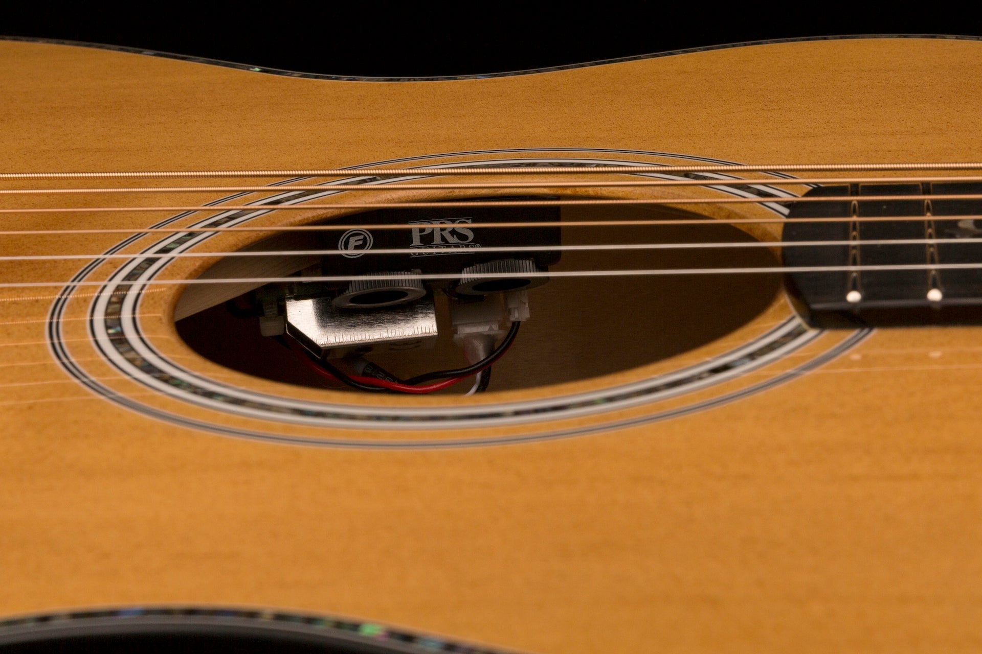 PRS Acoustic SE A50E Natural w/ Black Gold Burst 2023 - HIENDGUITAR PRS SE GUITAR