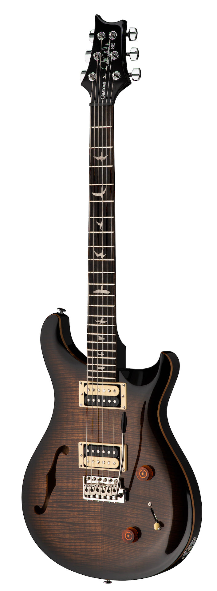 PRS SE CUSTOM 22 SEMI-HOLLOW Black Gold Sunburst - HIENDGUITAR PRS SE GUITAR