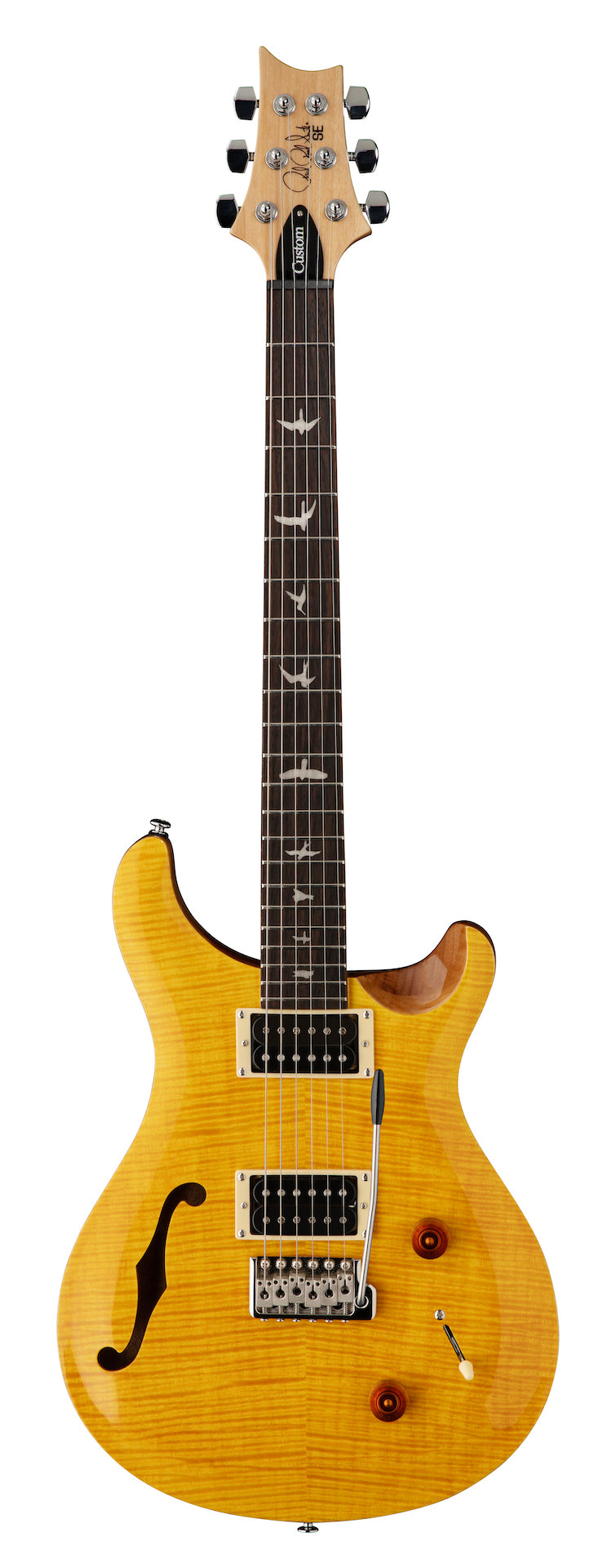 PRS SE CUSTOM 22 SEMI-HOLLOW Santana Yellow - HIENDGUITAR PRS SE GUITAR