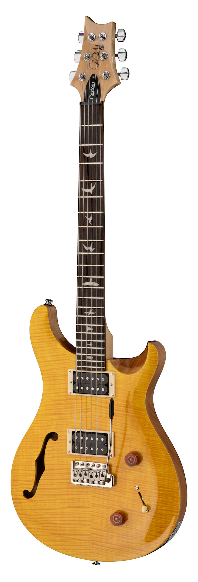 PRS SE CUSTOM 22 SEMI-HOLLOW Santana Yellow - HIENDGUITAR PRS SE GUITAR