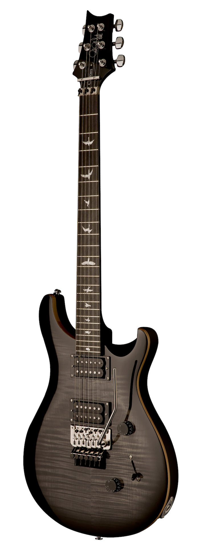 PRS SE Custom 24 Floyd - Charcoal Burst - HIENDGUITAR PRS SE