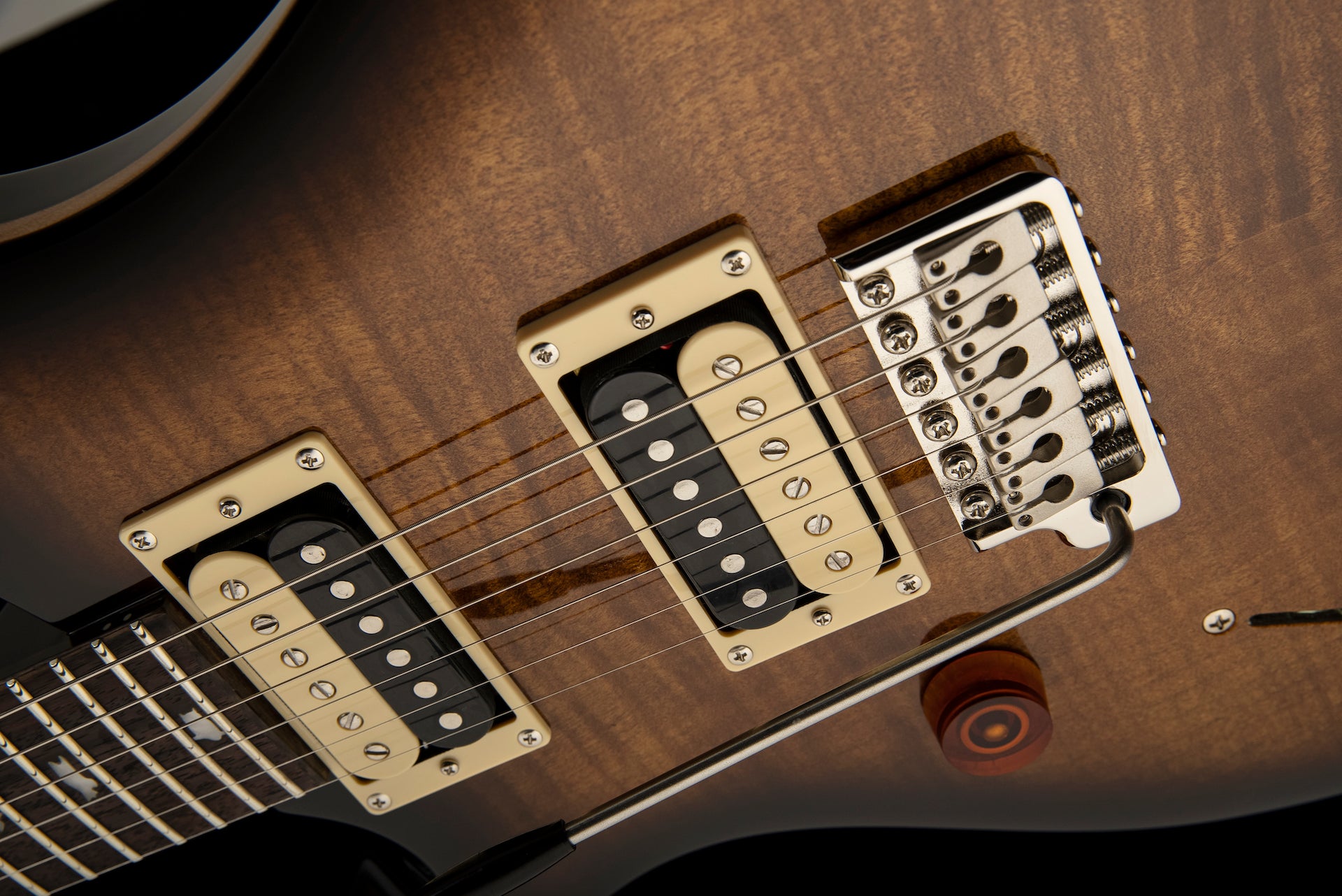 PRS SE lefty Custom 24 Black Gold Sunburst - HIENDGUITAR PRS SE GUITAR