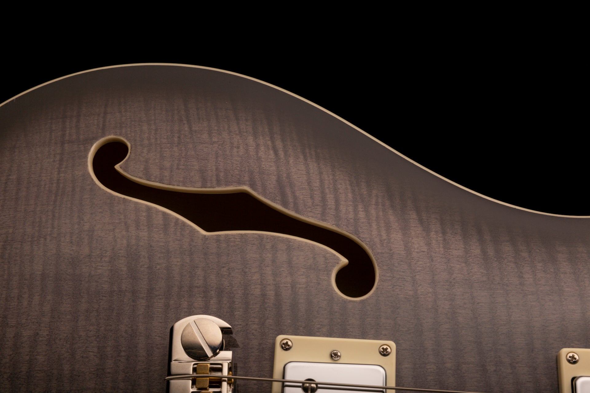 PRS SE Hollowbody II - Charcoal Burst - HIENDGUITAR PRS SE GUITAR