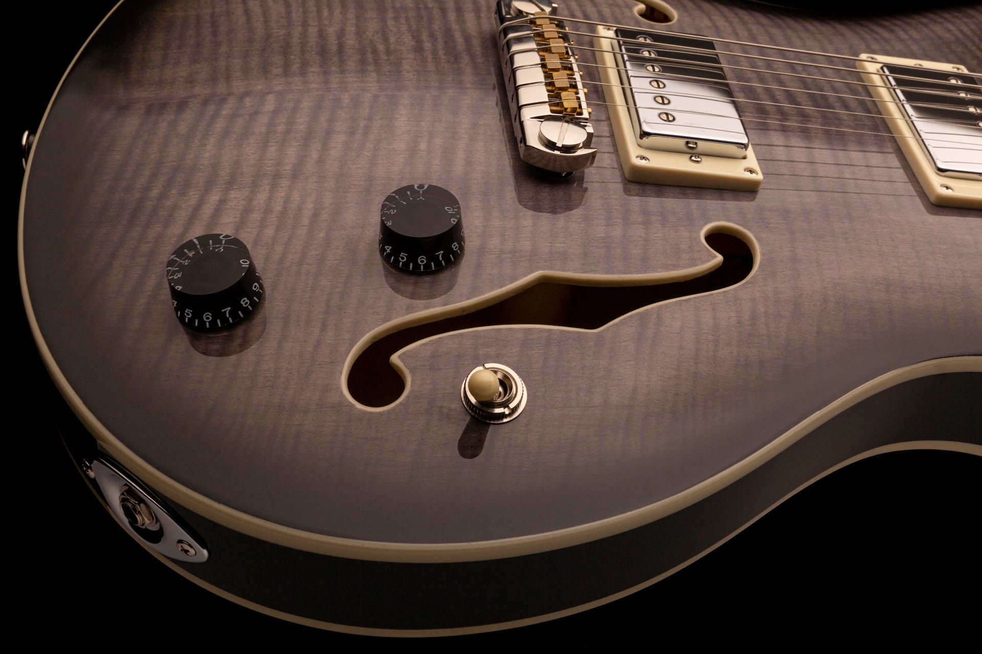 PRS SE Hollowbody II - Charcoal Burst - HIENDGUITAR PRS SE GUITAR