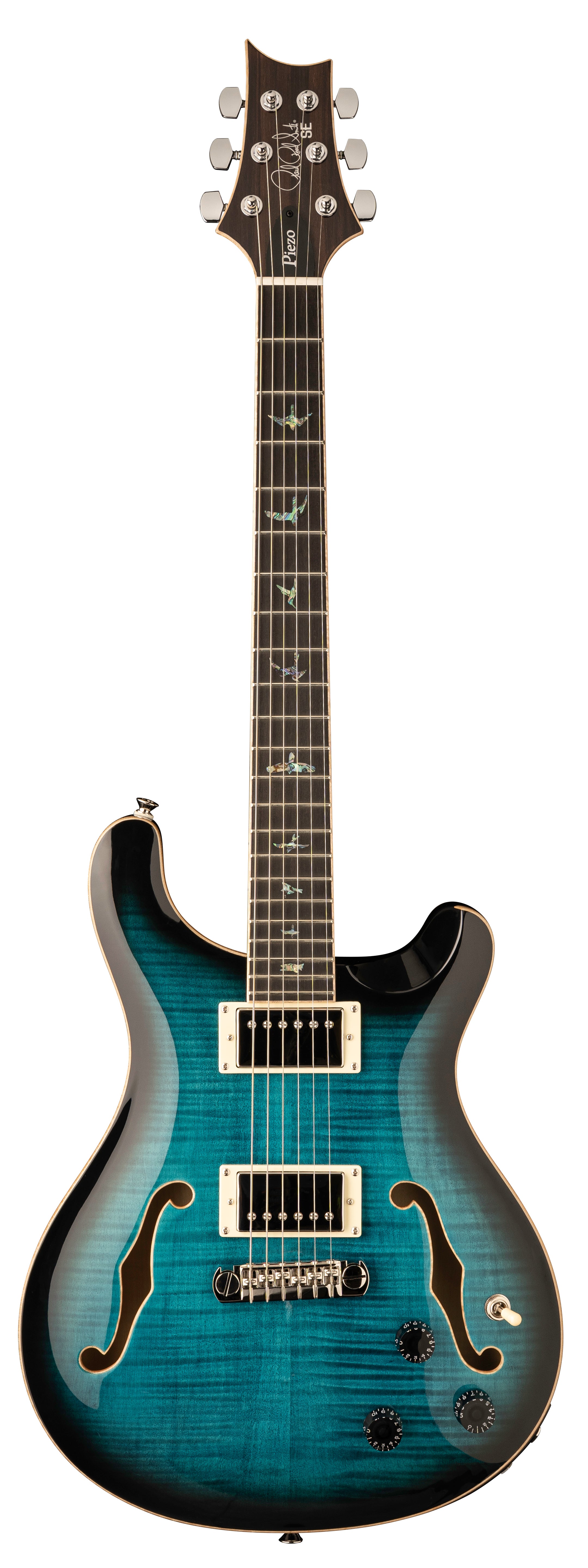 PRS SE Hollowbody II Piezo - Peacock Blue - HIENDGUITAR PRS SE GUITAR