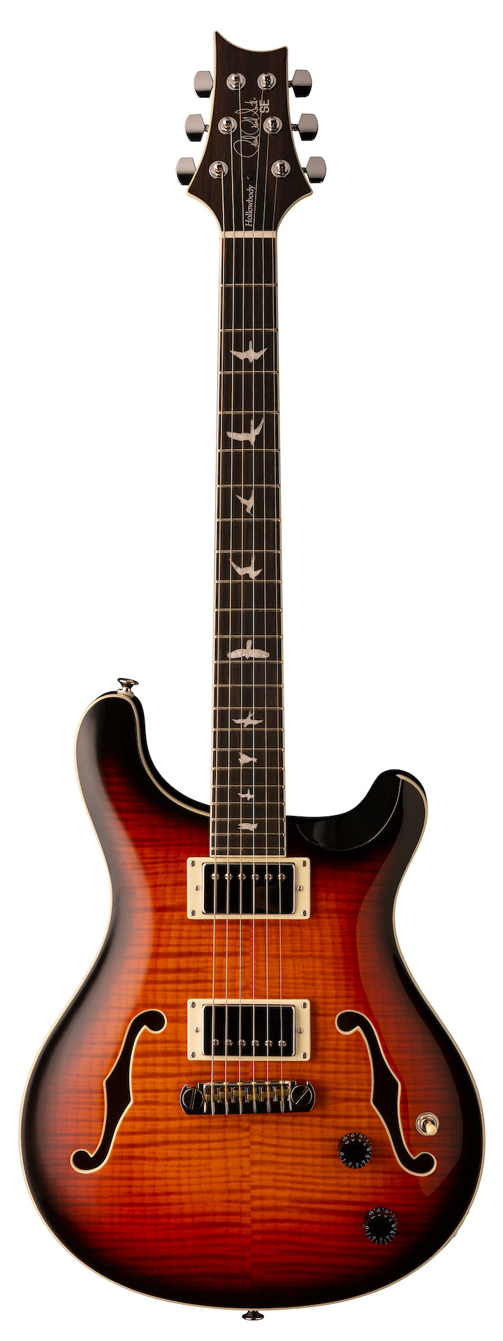 PRS SE Hollowbody II - Tri-Color Sunburst - HIENDGUITAR PRS SE GUITAR