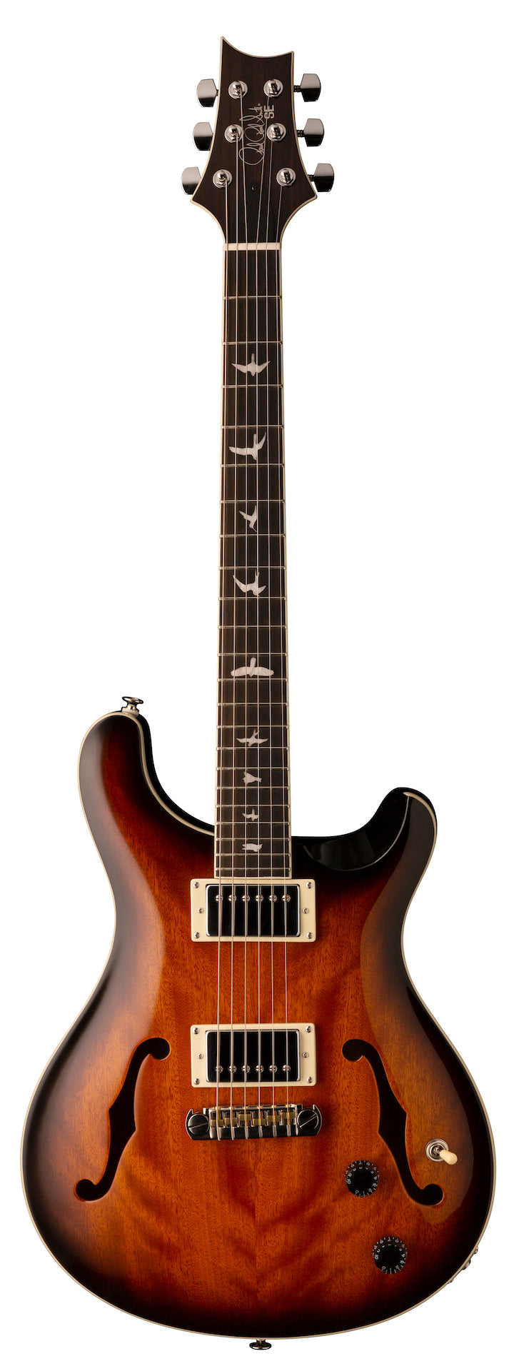 PRS SE Hollowbody Standard - McCarty Tobacco Sunburst - HIENDGUITAR PRS SE GUITAR